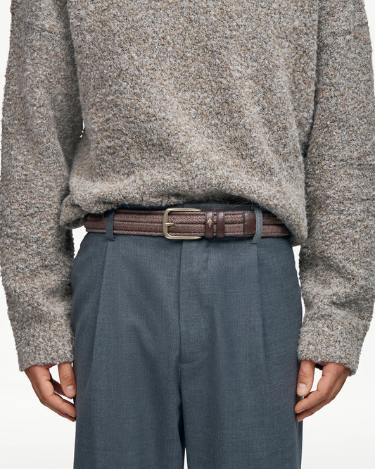 LOTTUSSE | CINTURONES | HOMBRE | CINTURÓN NASTRO POLIÉSTER MOCA | MARRÓN