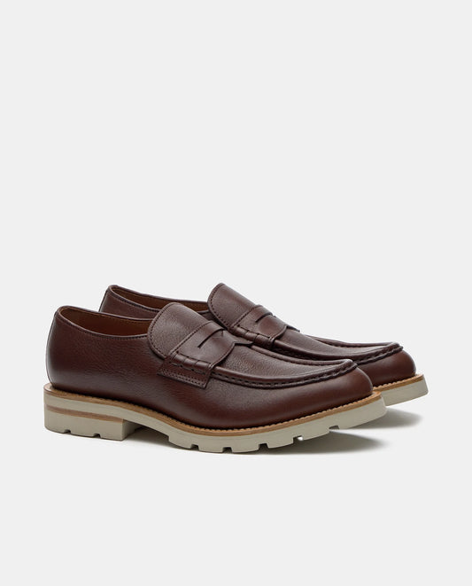 LOTTUSSE | LOAFERS | MEN'S | LL07806 CHESTNUT | BROWN
