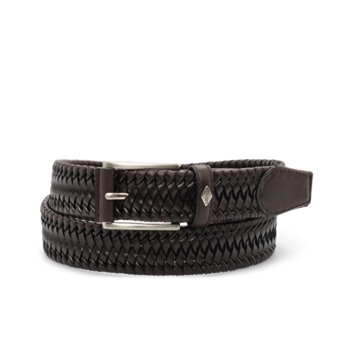 LOTTUSSE | MEN'S BELT | BRAIDED MOKA COW BRAID | MOKA