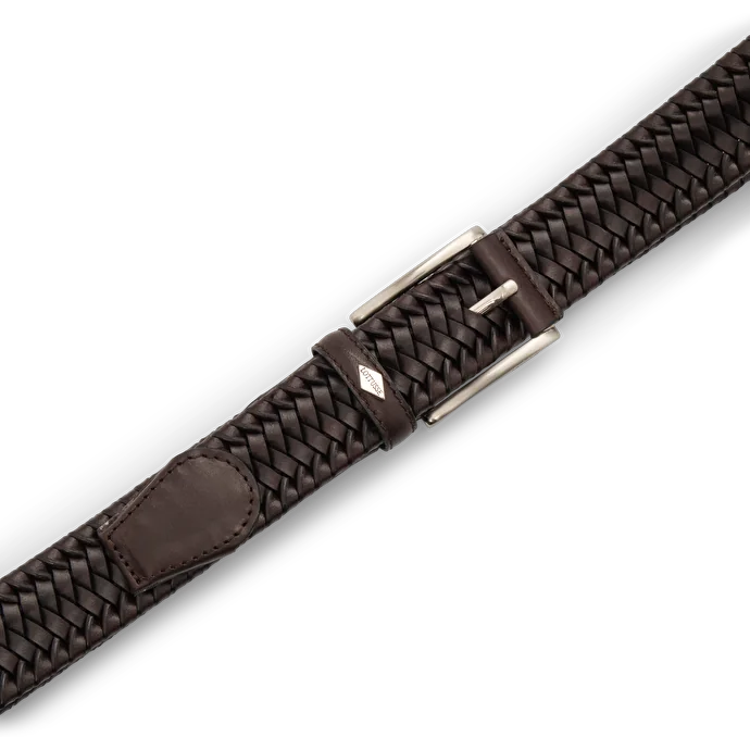 LOTTUSSE | MEN'S BELT | BRAIDED MOKA COW BRAID | MOKA