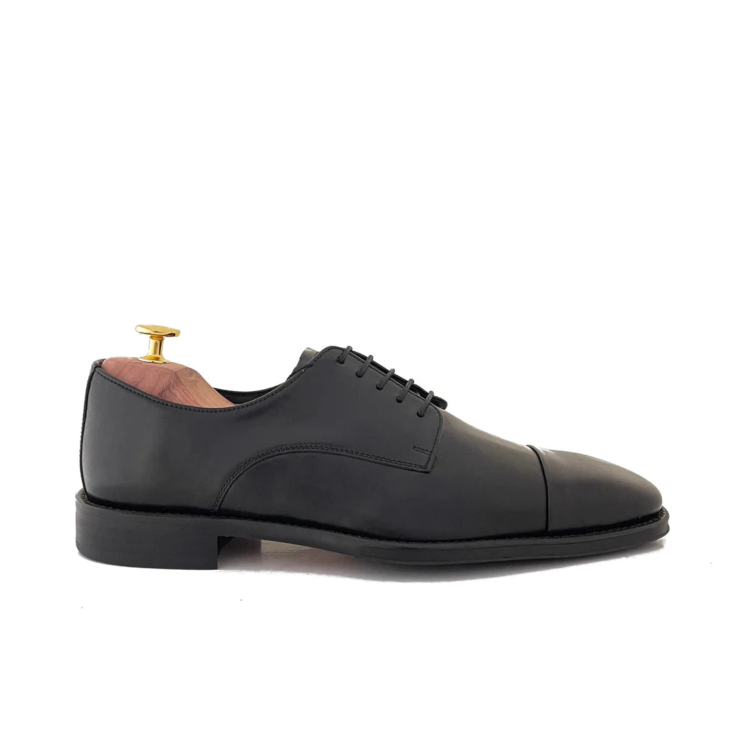 LUIS GONZALO 1966 | ZAPATOS DERBY HOMBRE | ZAPATO HOMBRE PUNTERA RECTA | NEGRO