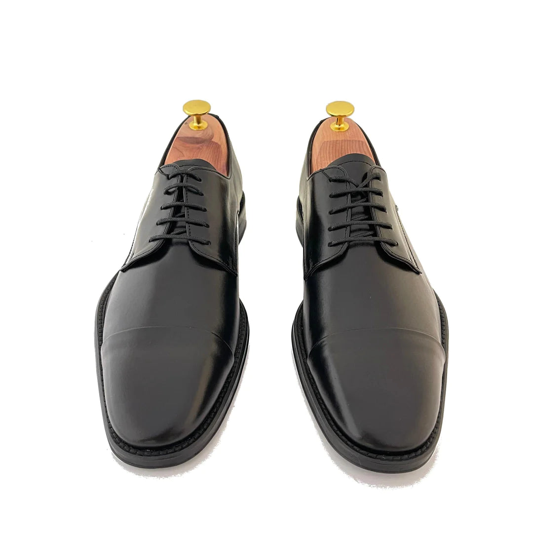 LUIS GONZALO 1966 | ZAPATOS DERBY HOMBRE | ZAPATO HOMBRE PUNTERA RECTA | NEGRO