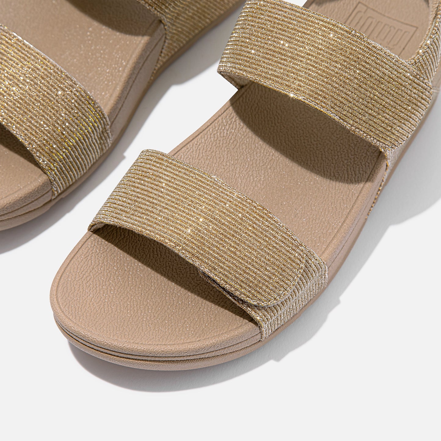 FITFLOP | WOMEN'S SANDALS | LULU ADJUSTABLE SHIMMERLUX BACK STRAP SANDALS LATTE | BEIGE