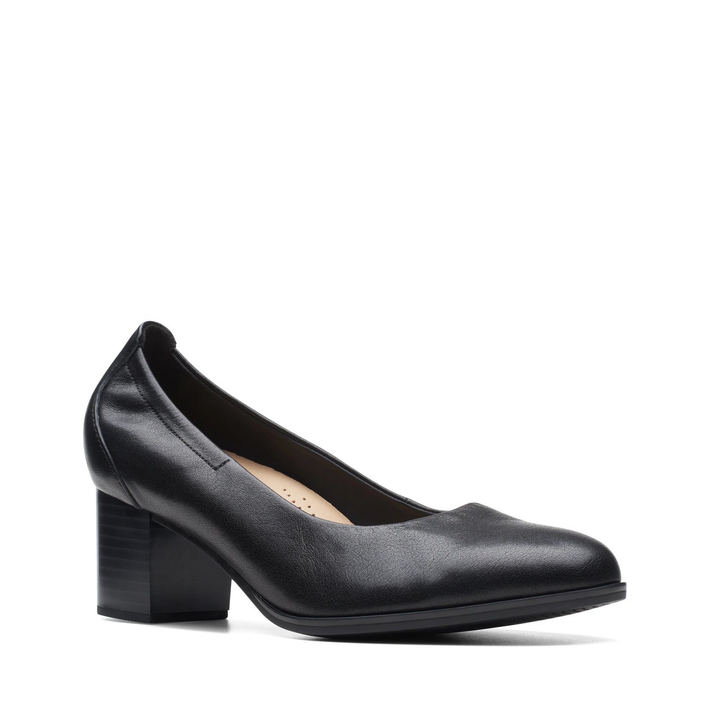 Zapatos De Vestir De La Marca Clarks Para Mujer Modelo Loken Step Black Leather En Color Negro