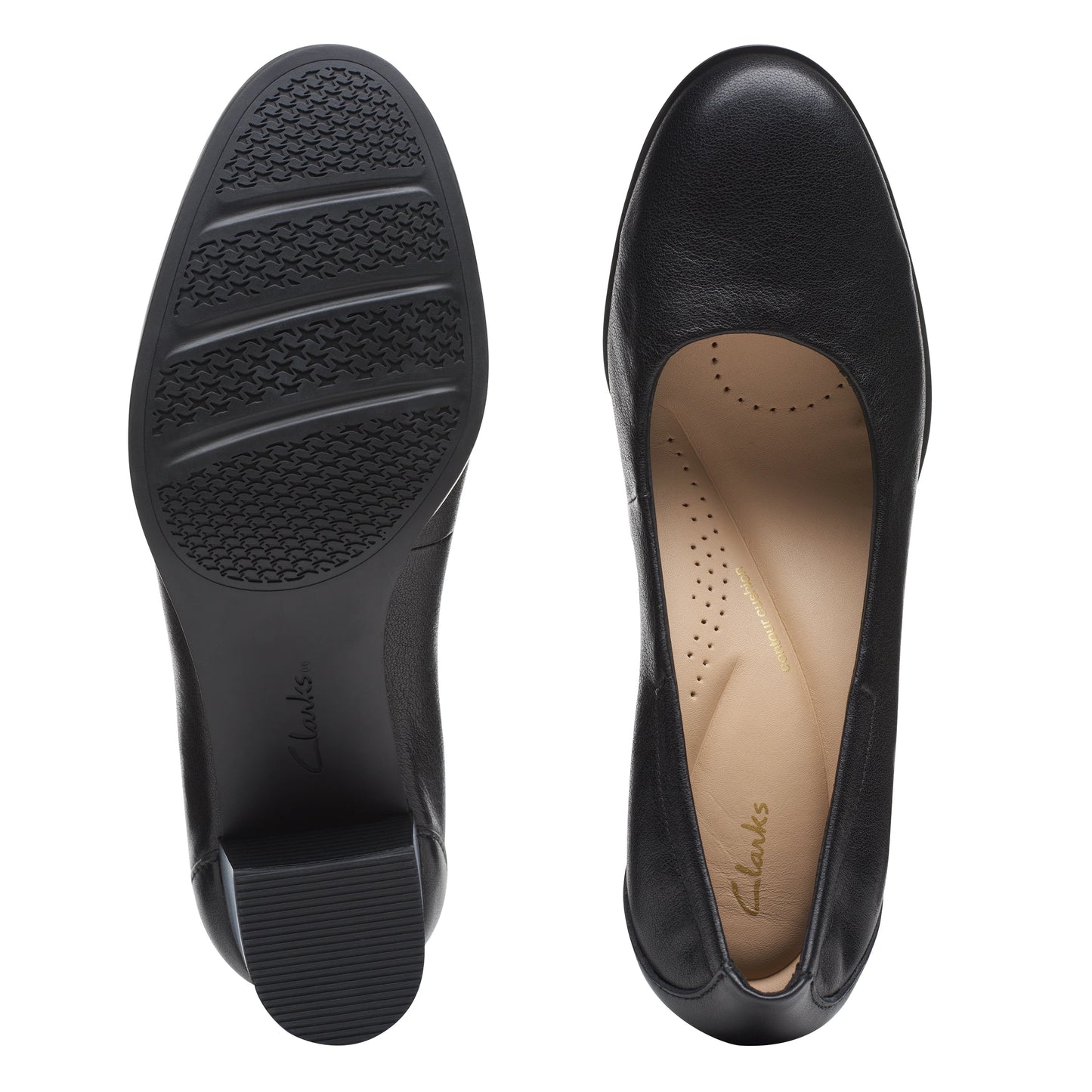 Zapatos De Vestir De La Marca Clarks Para Mujer Modelo Loken Step Black Leather En Color Negro