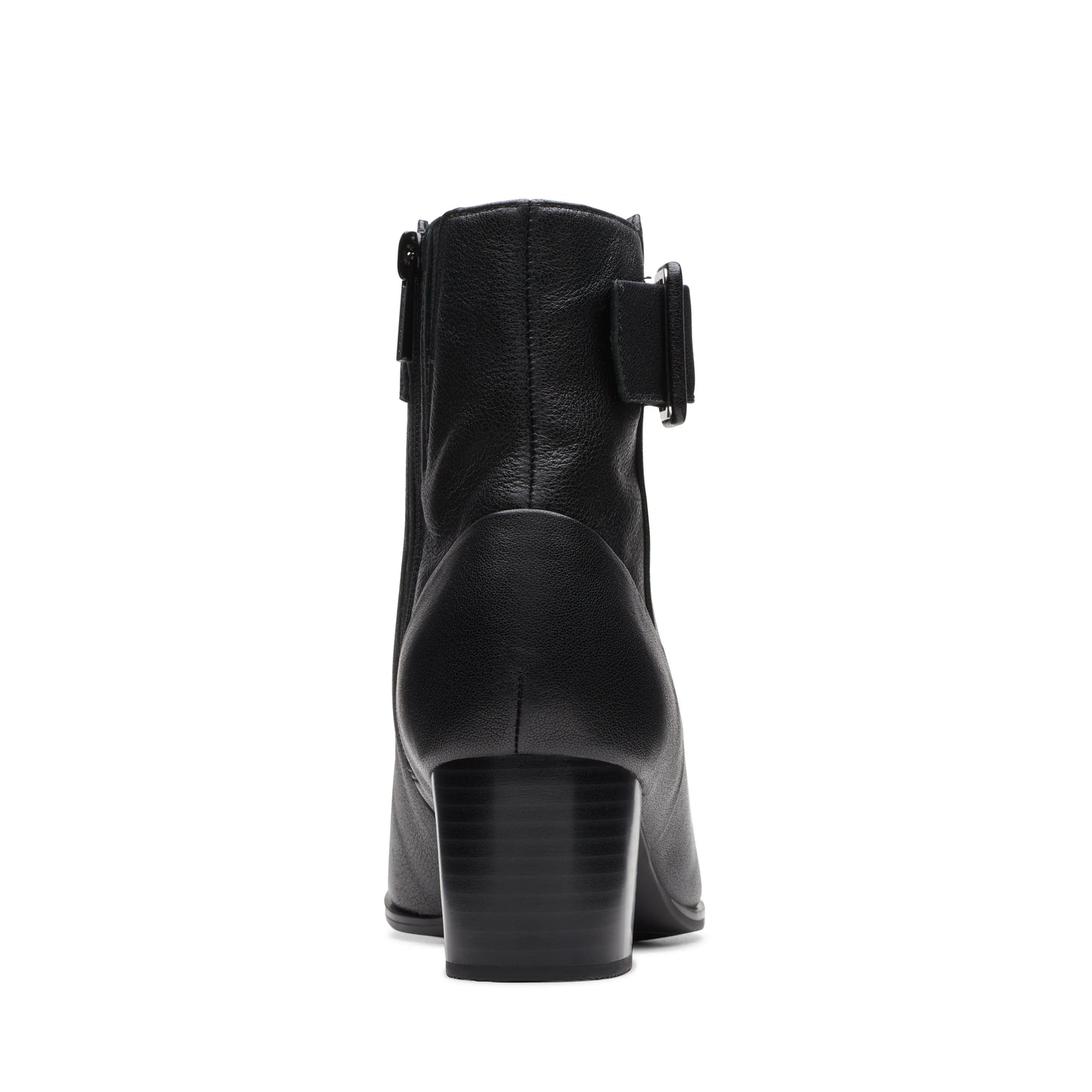 Botines De La Marca Clarks Para Mujer Modelo Loken Zip Wp Black Leather En Color Negro