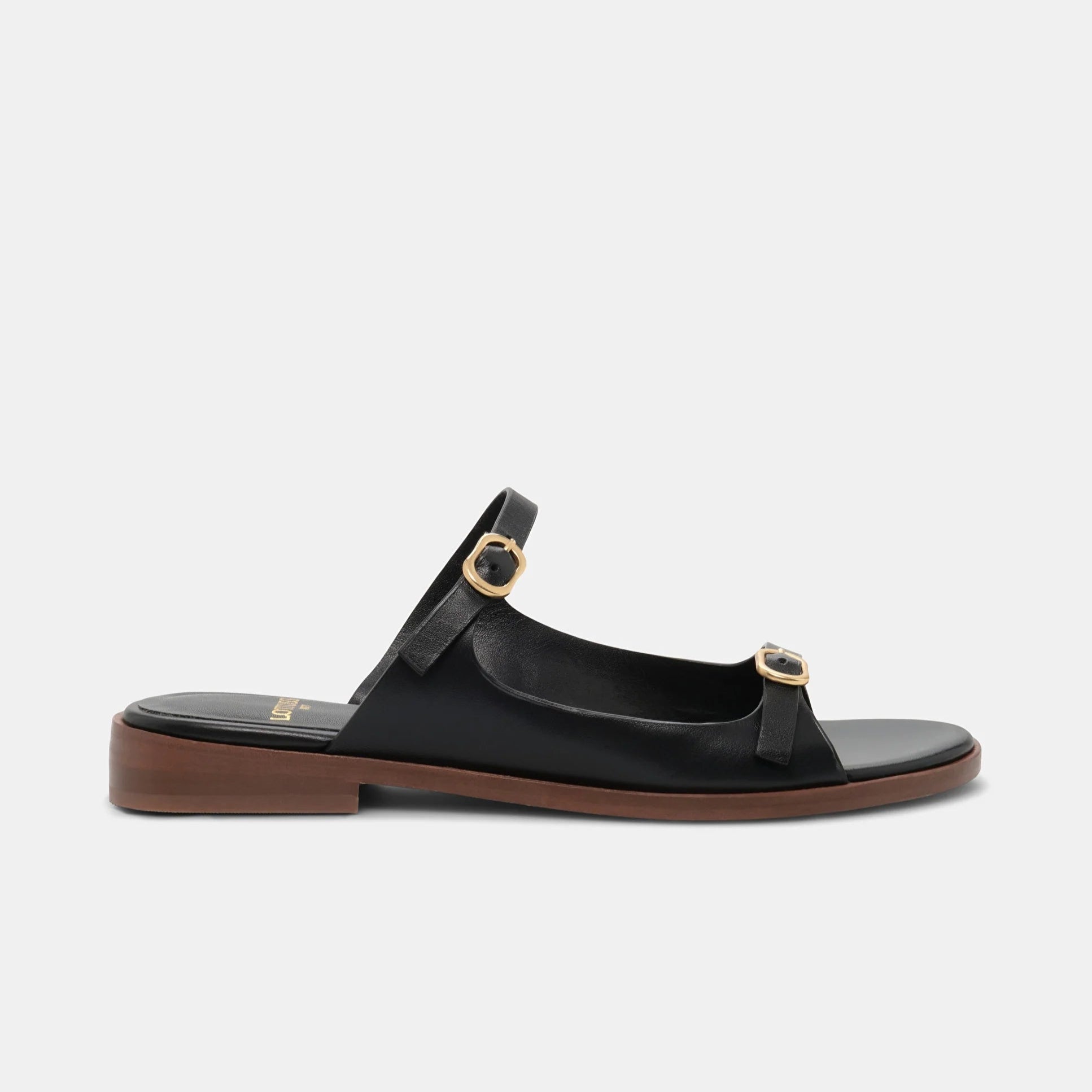 LOTTUSSE black nylo model sandals for women – Tascon