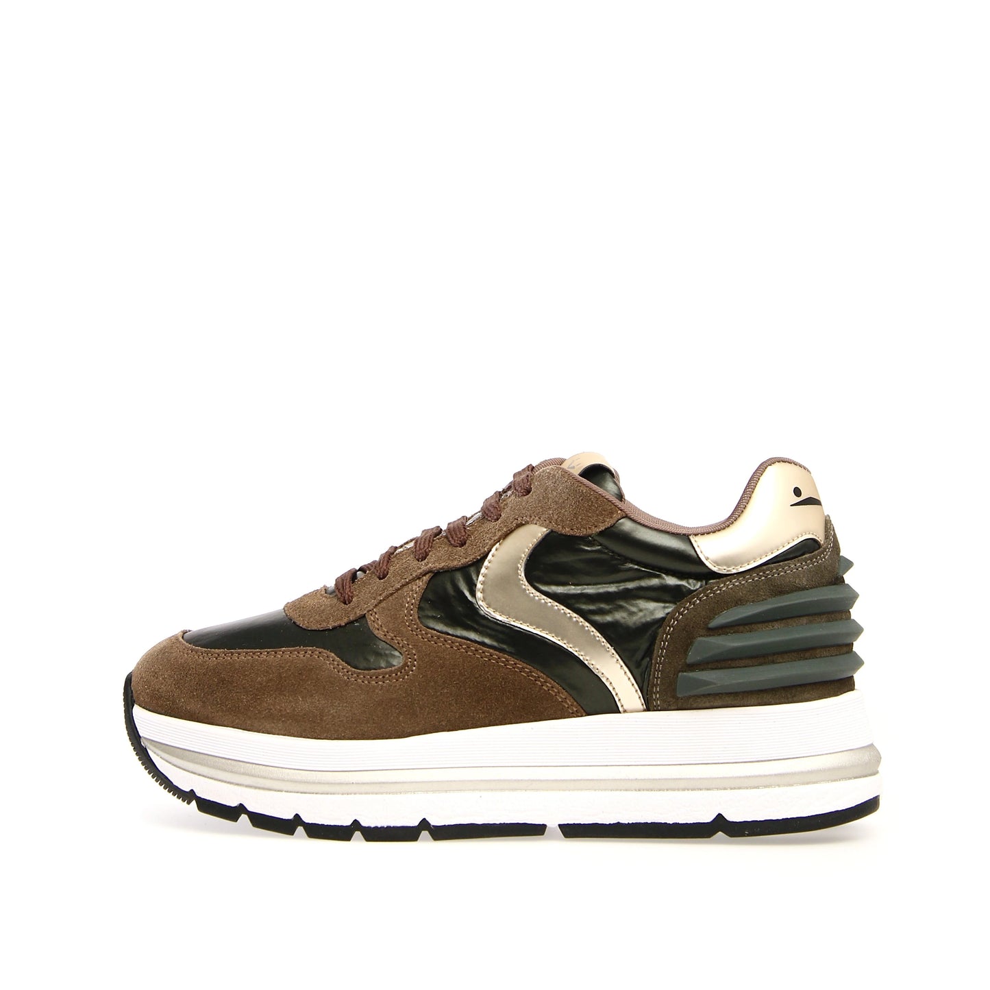 VOILE BLANCHE | DAMEN-SNEAKERS | MARAN POWER WILDLEDER/GEPOLSTERT DUNKELGRÜN | GRÜN