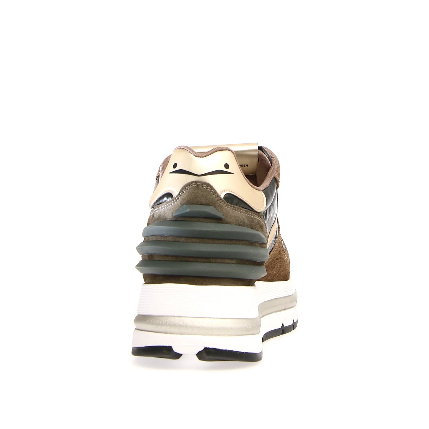 VOILE BLANCHE | DAMEN-SNEAKERS | MARAN POWER WILDLEDER/GEPOLSTERT DUNKELGRÜN | GRÜN