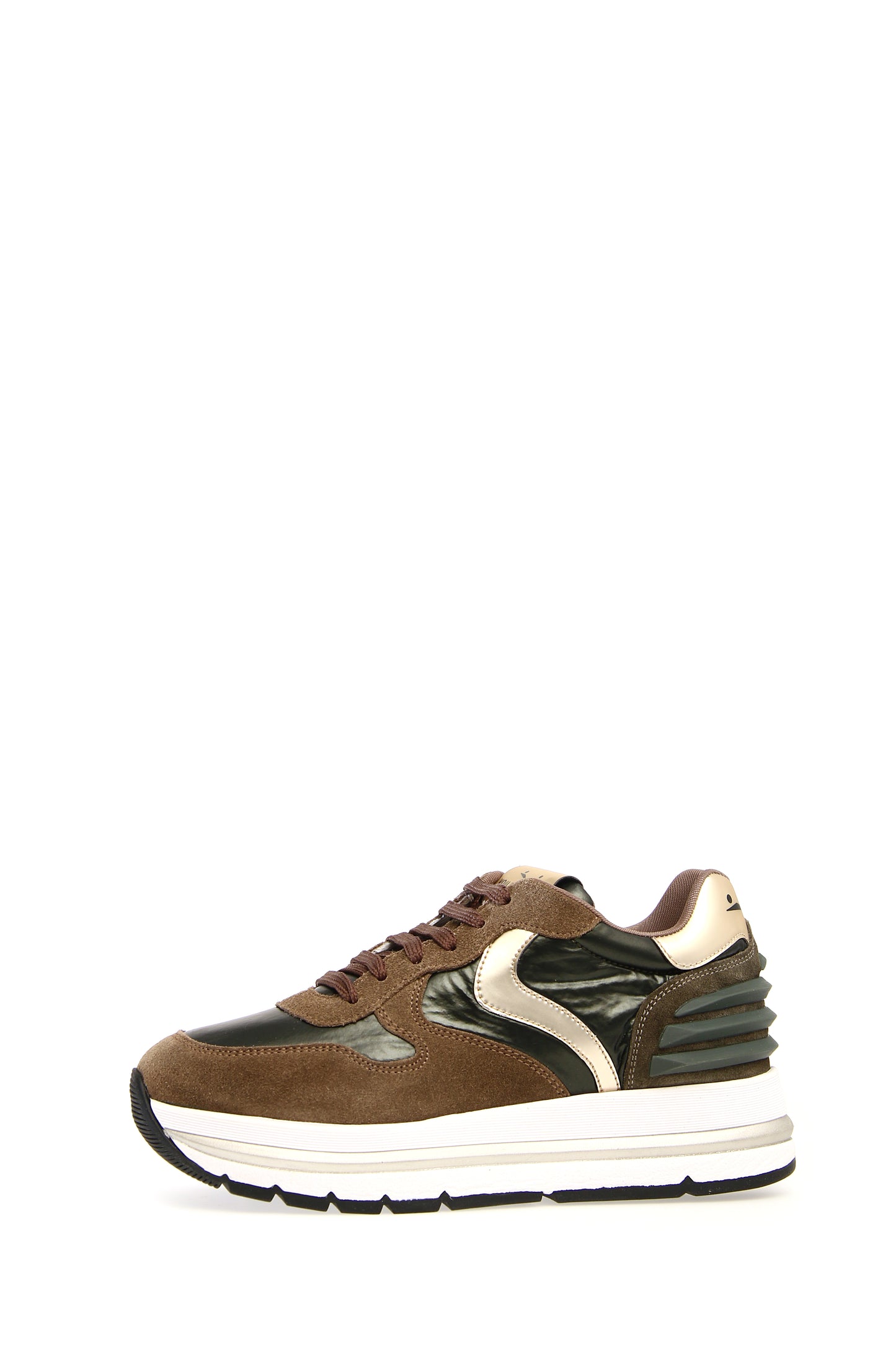 VOILE BLANCHE | DAMEN-SNEAKERS | MARAN POWER WILDLEDER/GEPOLSTERT DUNKELGRÜN | GRÜN