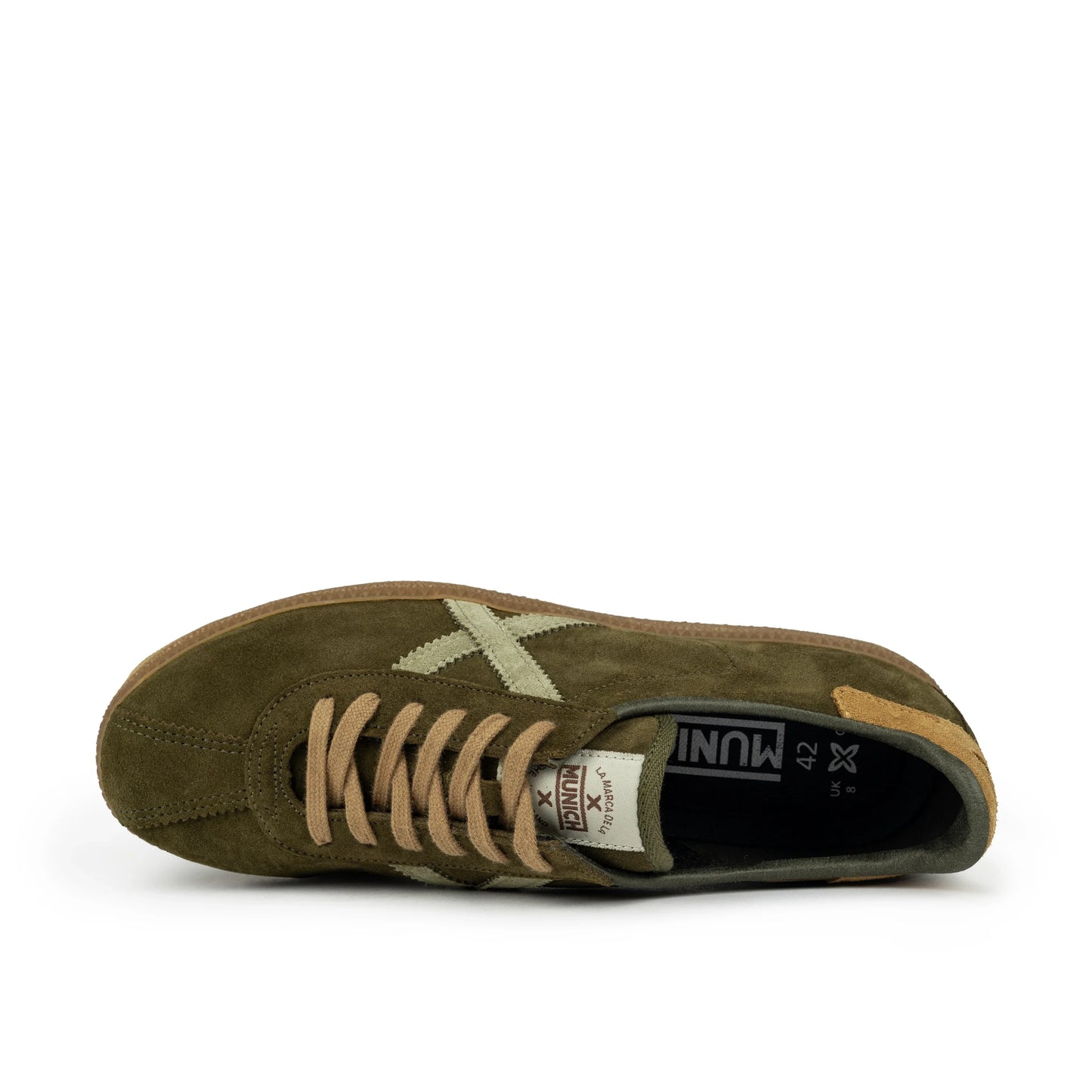 Sneaker der MUNICH Marke Unisex Modell Barru 153 in Khaki Farbe