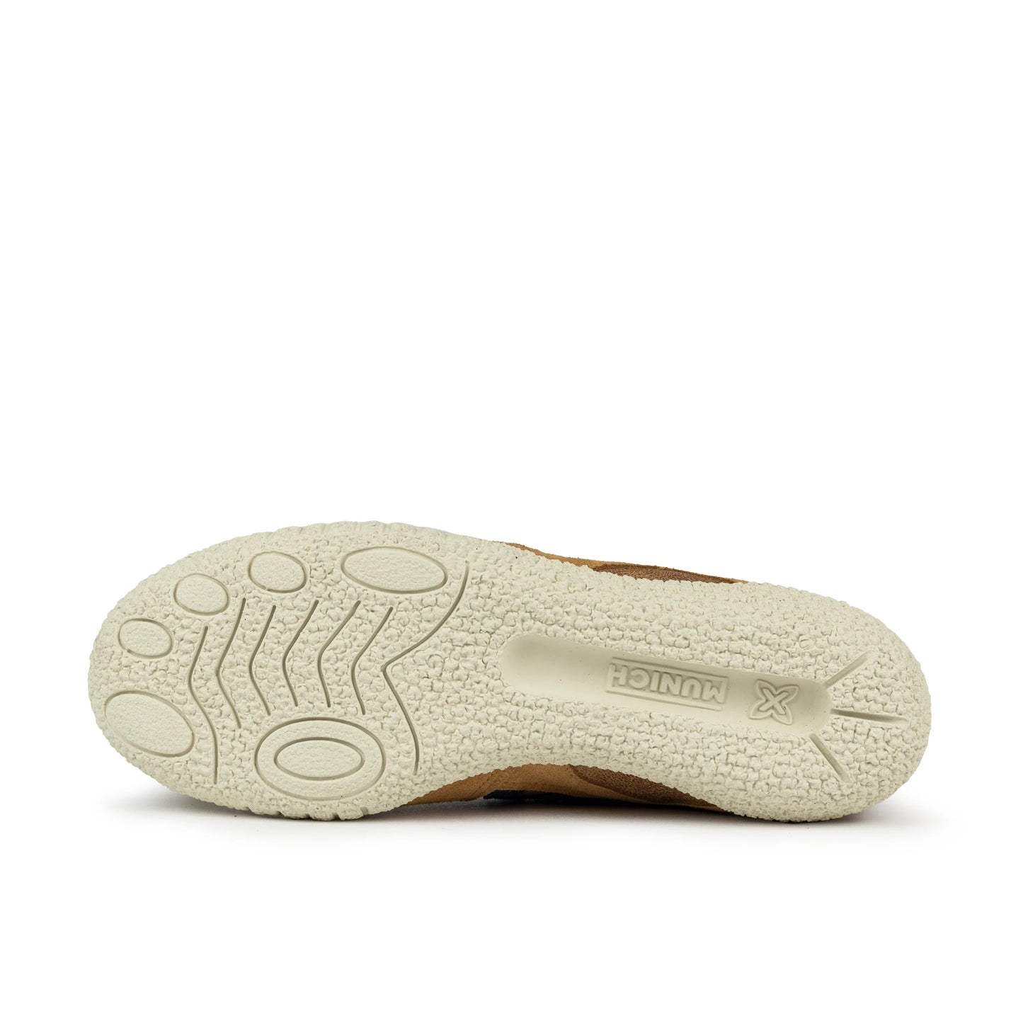 Unisex-Sneaker der MUNICH Marke, Modell Goal 1600, in Braun.