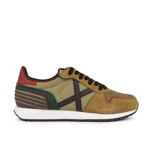 Baskets de la marque munichoise pour homme, modèle Massana Club 567 en marron.