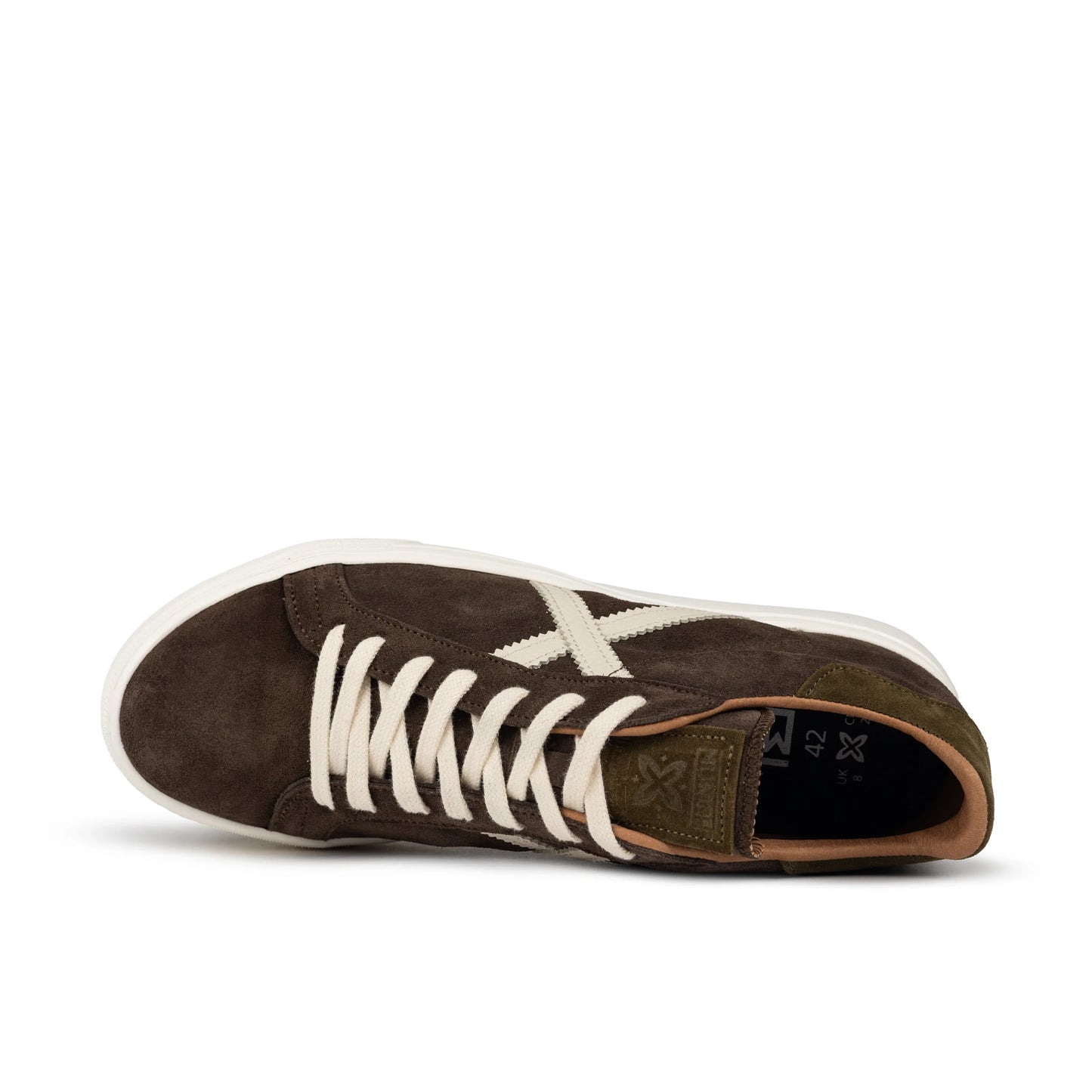 Baskets de marque Munich pour homme, modèle Rete 100 en marron.