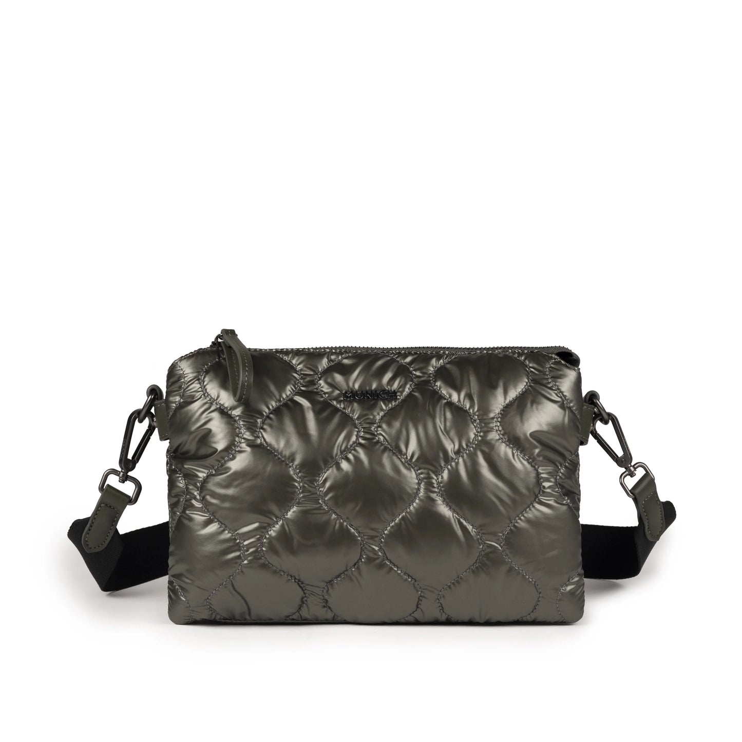 Bolsos Para Mujer De La Marca Munich Modelo Cover Crossbody Khaki En Color Caqui