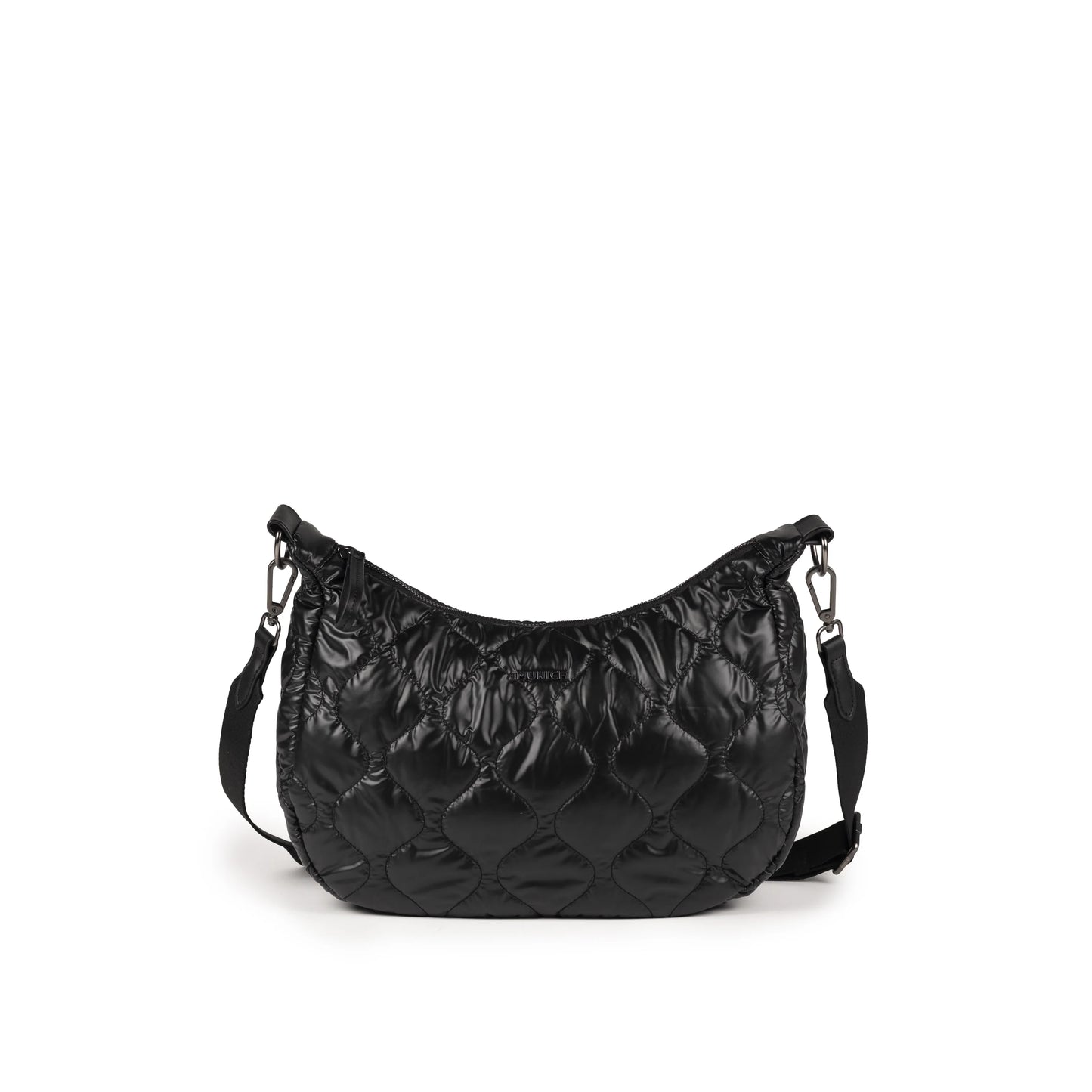 Bolsos Para Mujer De La Marca Munich Modelo Cover Crossbody Hobo Black En Color Negro