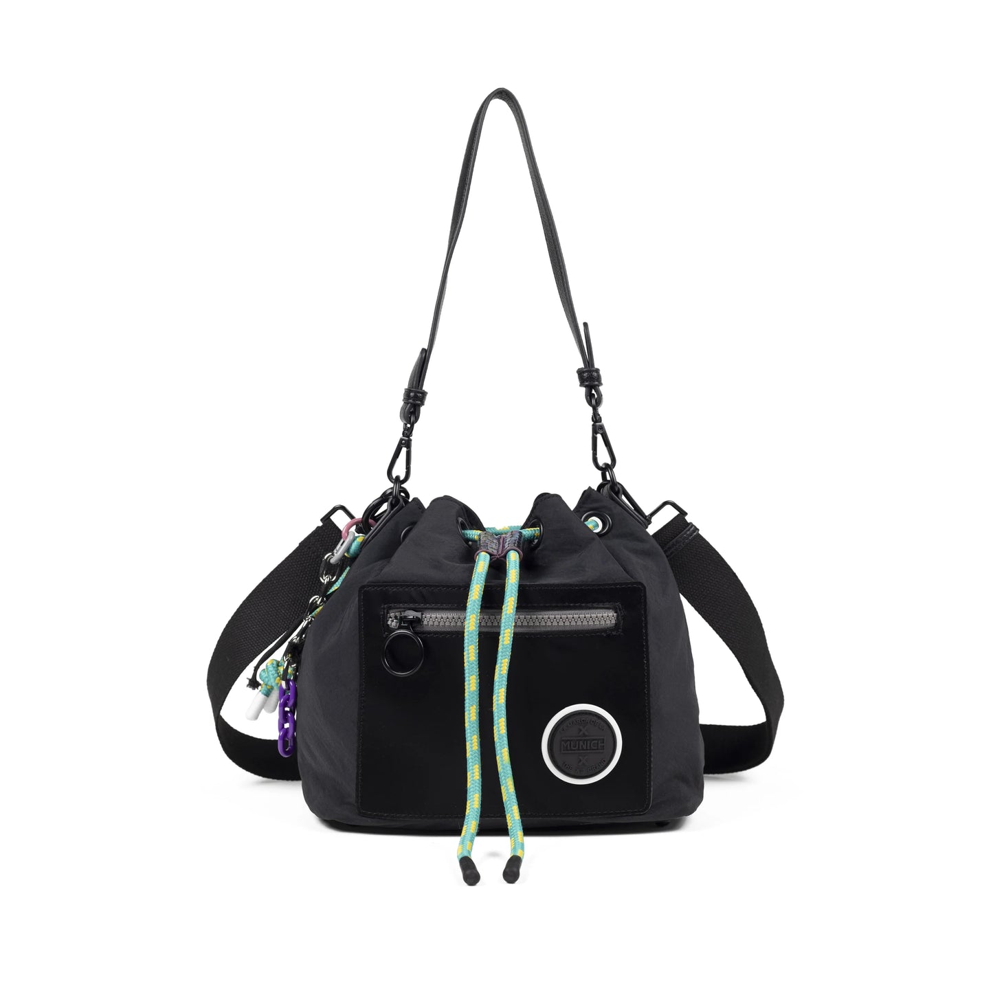 Bolsos Para Mujer De La Marca Munich Modelo Deep Recycled Bucket Black En Color Negro