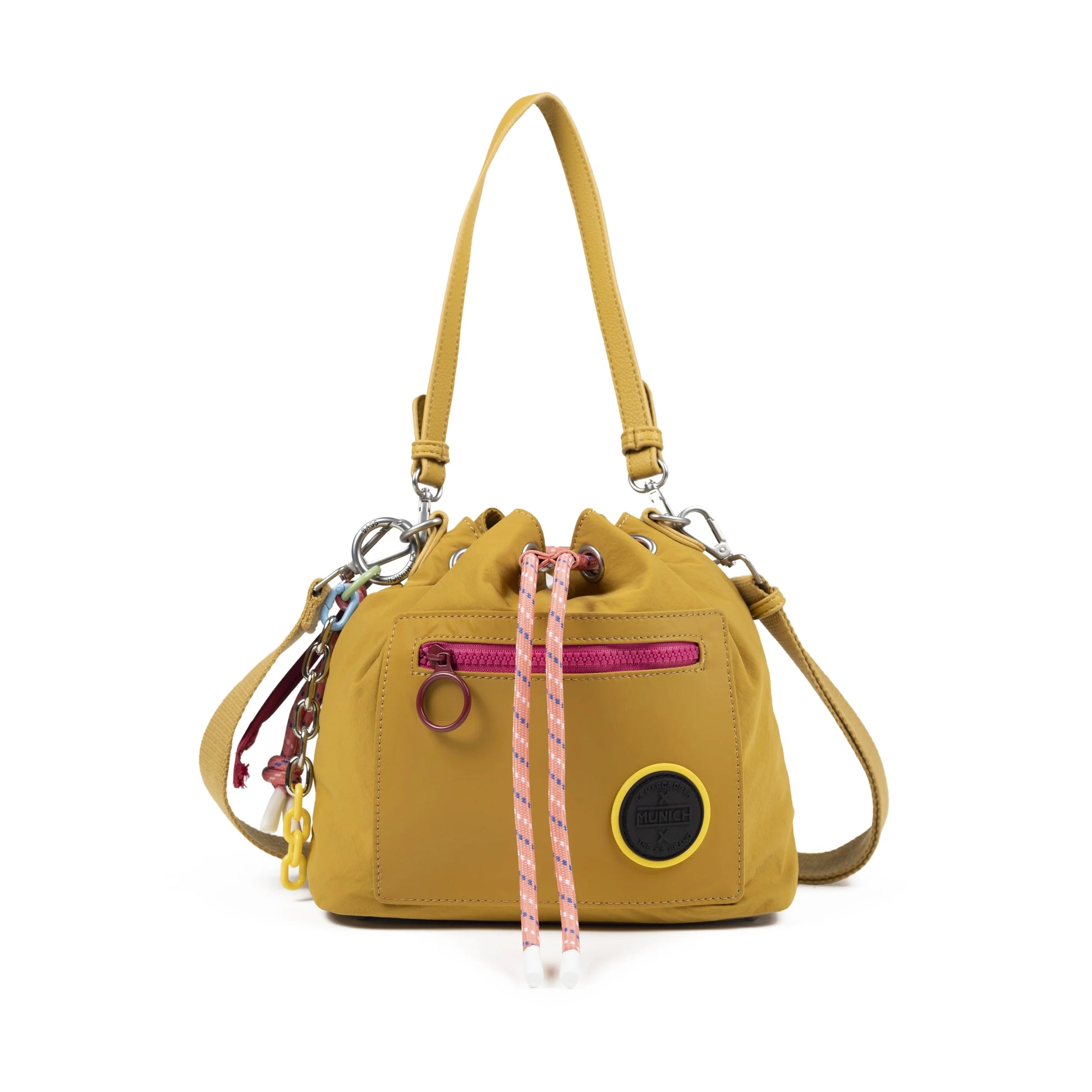 Bolsos Para Mujer De La Marca Munich Modelo Deep Recycled Bucket Honey En Color Marrón