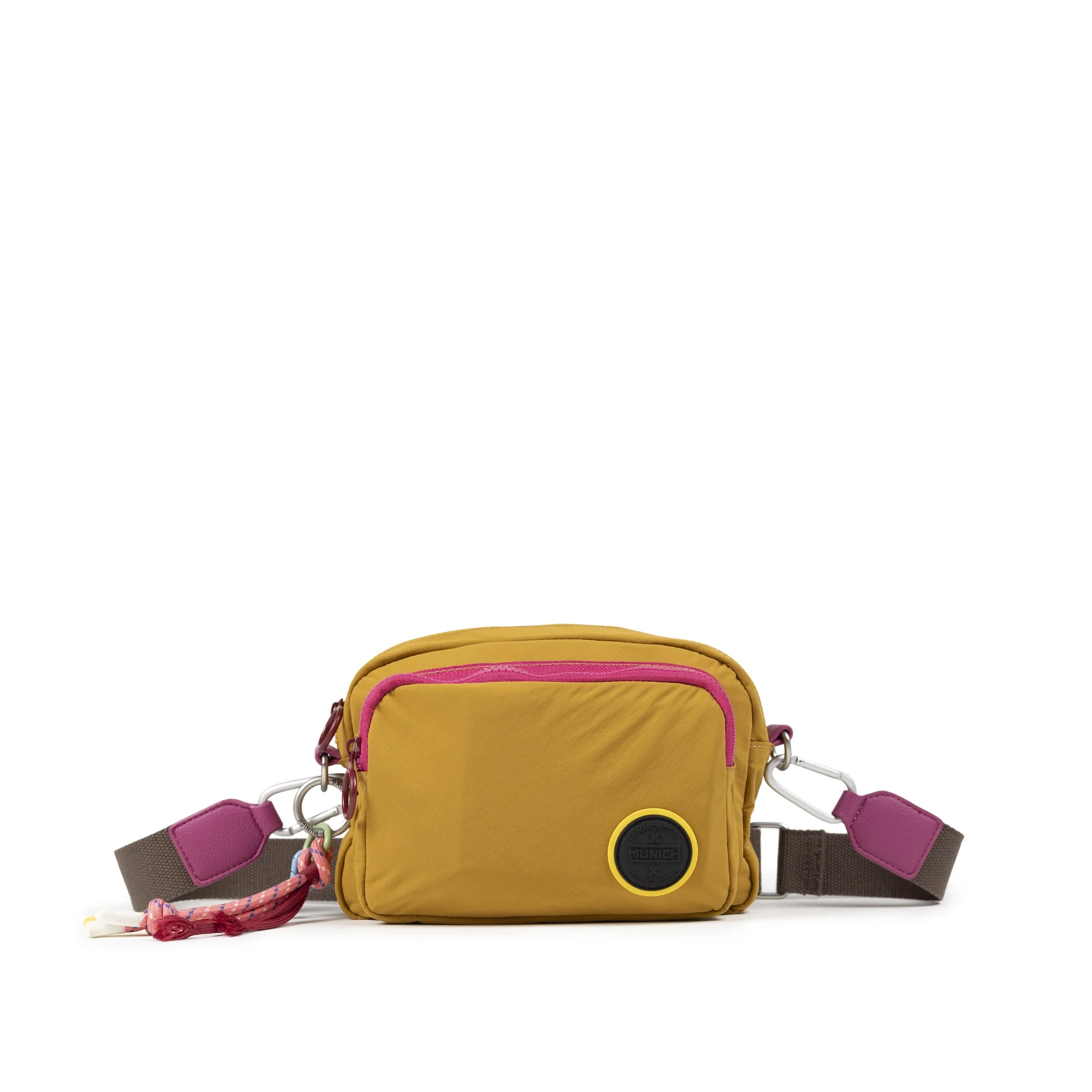 Bolsos Para Mujer De La Marca Munich Modelo Deep Recycled Crossbody Camera Honey En Color Marrón