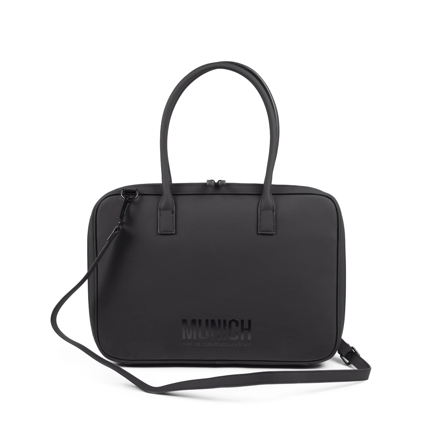 Bolsos Para Mujer De La Marca Munich Modelo Essence Shopper Negro En Color Negro