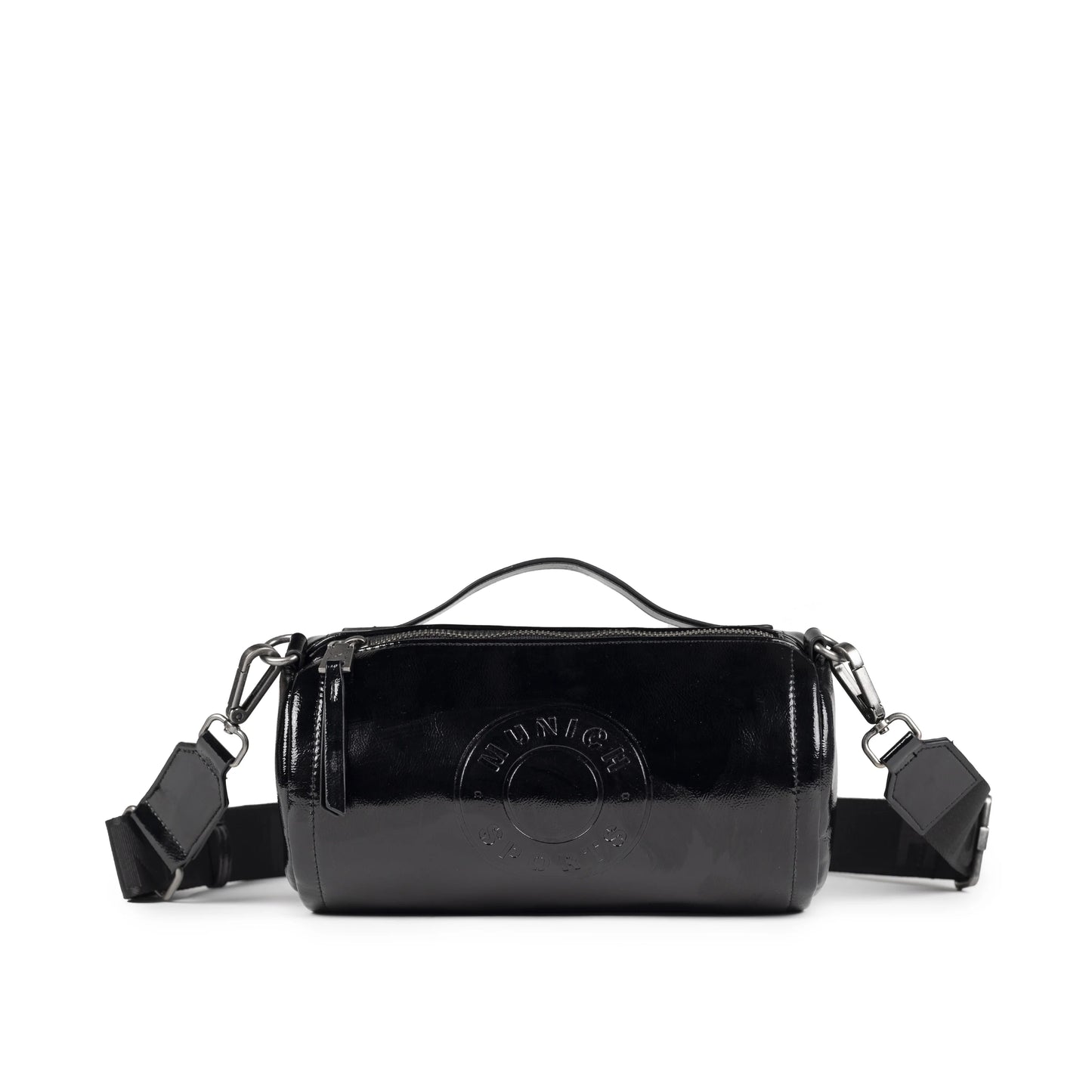 Bolsos Para Mujer De La Marca Munich Modelo Mh Crossbody Barrel Black En Color Negro