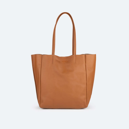 Sac de marque Munich pour femme, modèle Loft Woman Shopper Almond, en marron.
