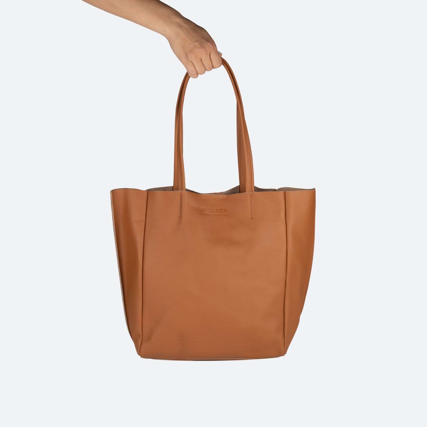 Sac de marque Munich pour femme, modèle Loft Woman Shopper Almond, en marron.