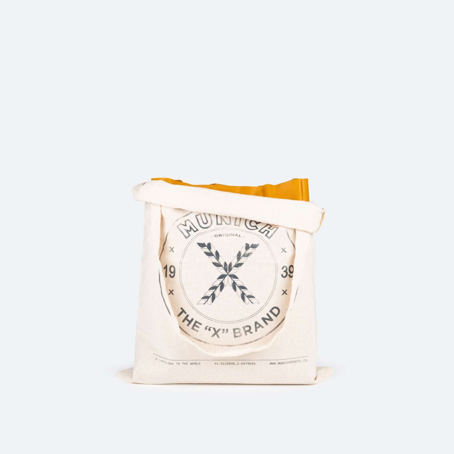 Sac pour femme de la marque Munich, modèle Loft Woman Shopper Moutard, en jaune.