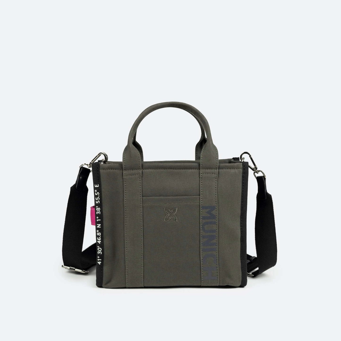 MUNICH | BOLSOS | UNISEX | CALA CROSSBODY TOTE C/KHAKI + FUCSIA