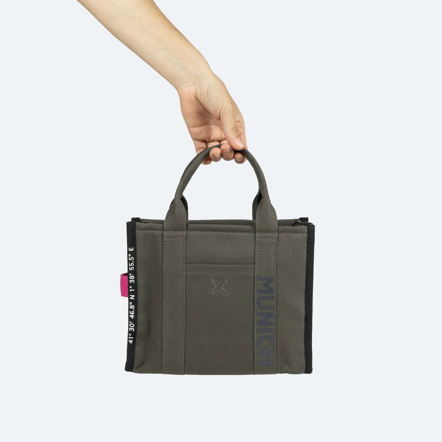 MUNICH | BOLSOS | UNISEX | CALA CROSSBODY TOTE C/KHAKI + FUCSIA