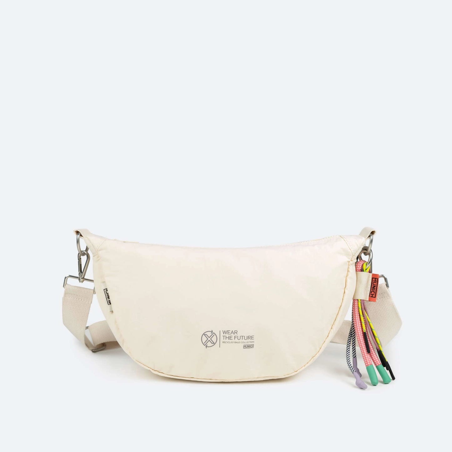 MUNICH | BORSES | UNISEX | DEEP RECYCLED CROSSBODY BAGUETTE C/CREAM