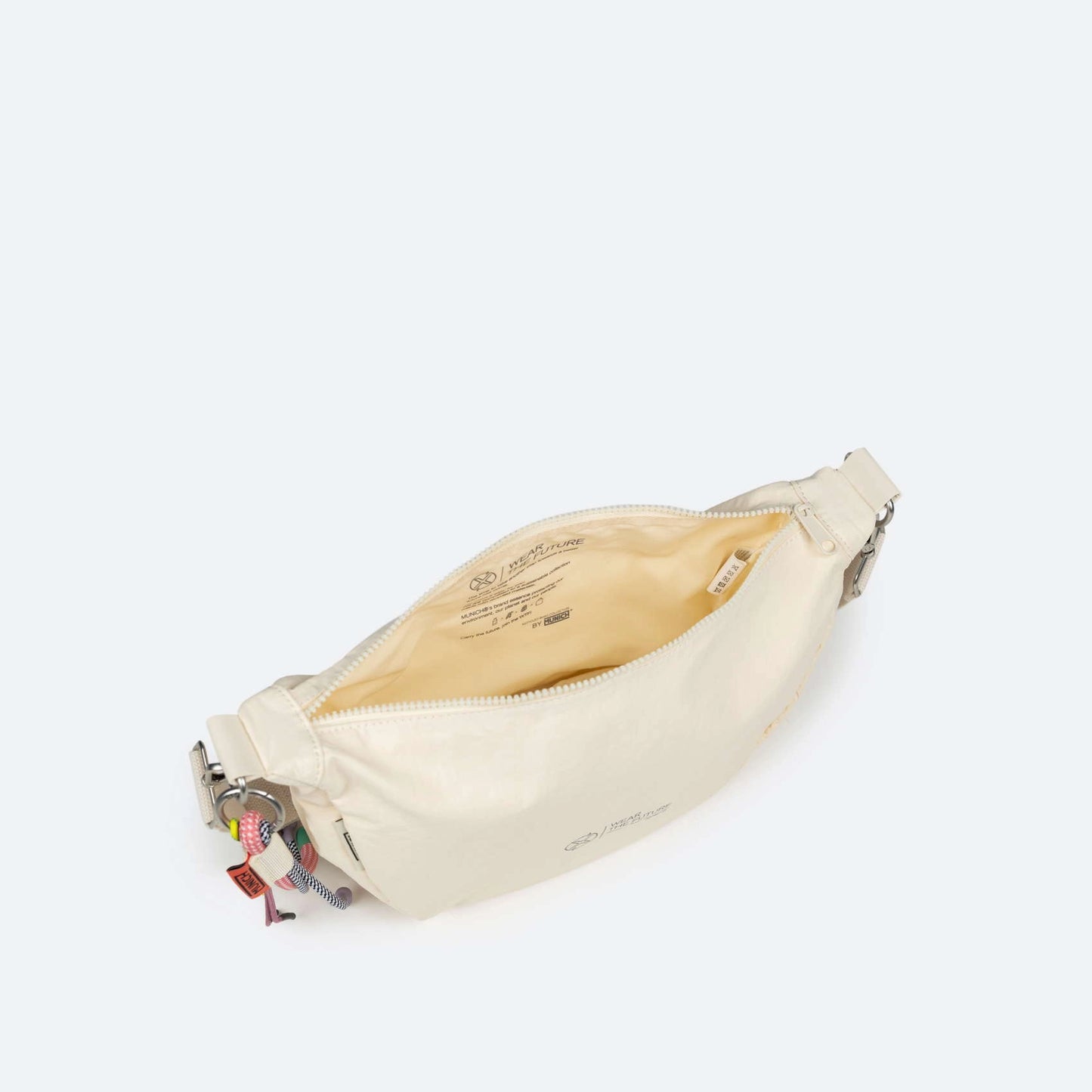 MUNICH | BORSES | UNISEX | DEEP RECYCLED CROSSBODY BAGUETTE C/CREAM