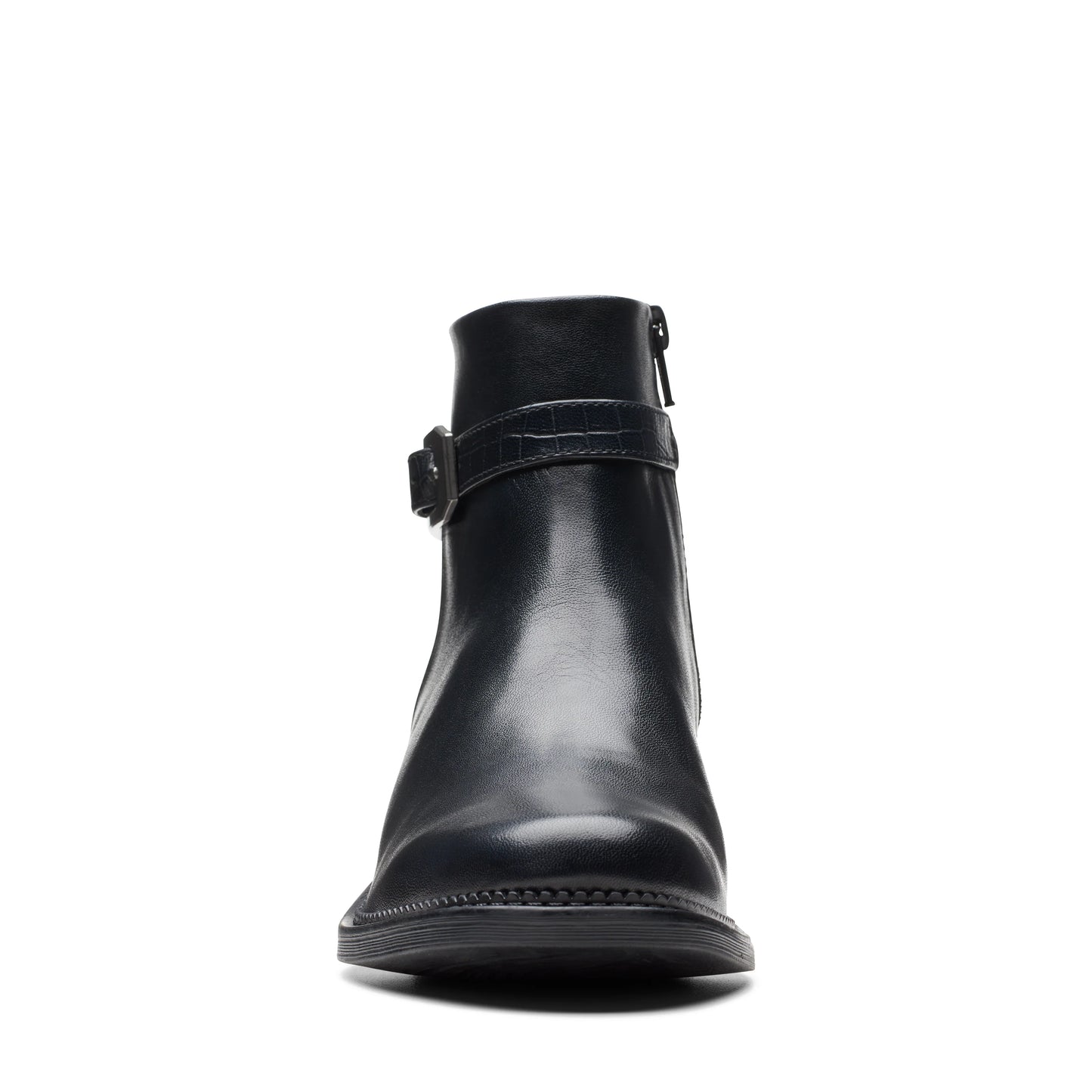 Botines De La Marca Clarks Para Mujer Modelo Maye Grace Black Leather En Color Negro