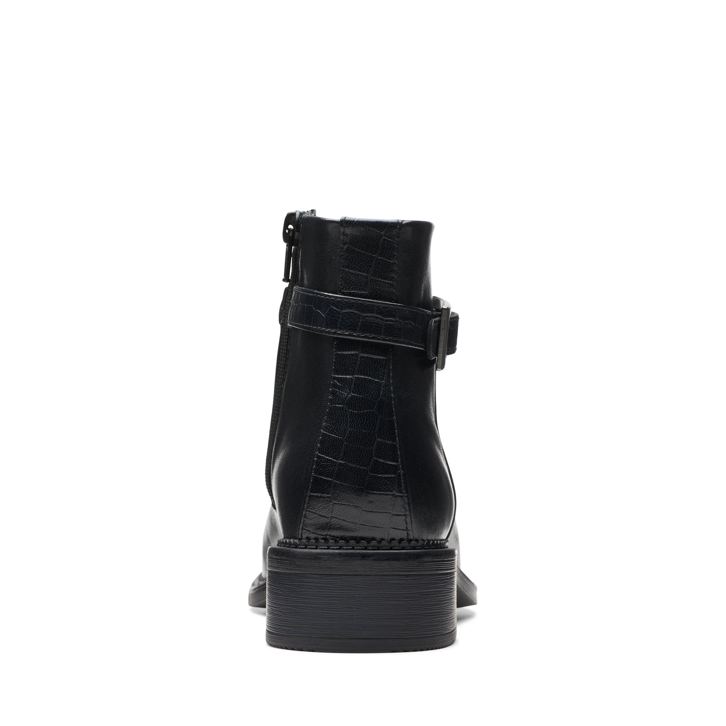 Botines De La Marca Clarks Para Mujer Modelo Maye Grace Black Leather En Color Negro