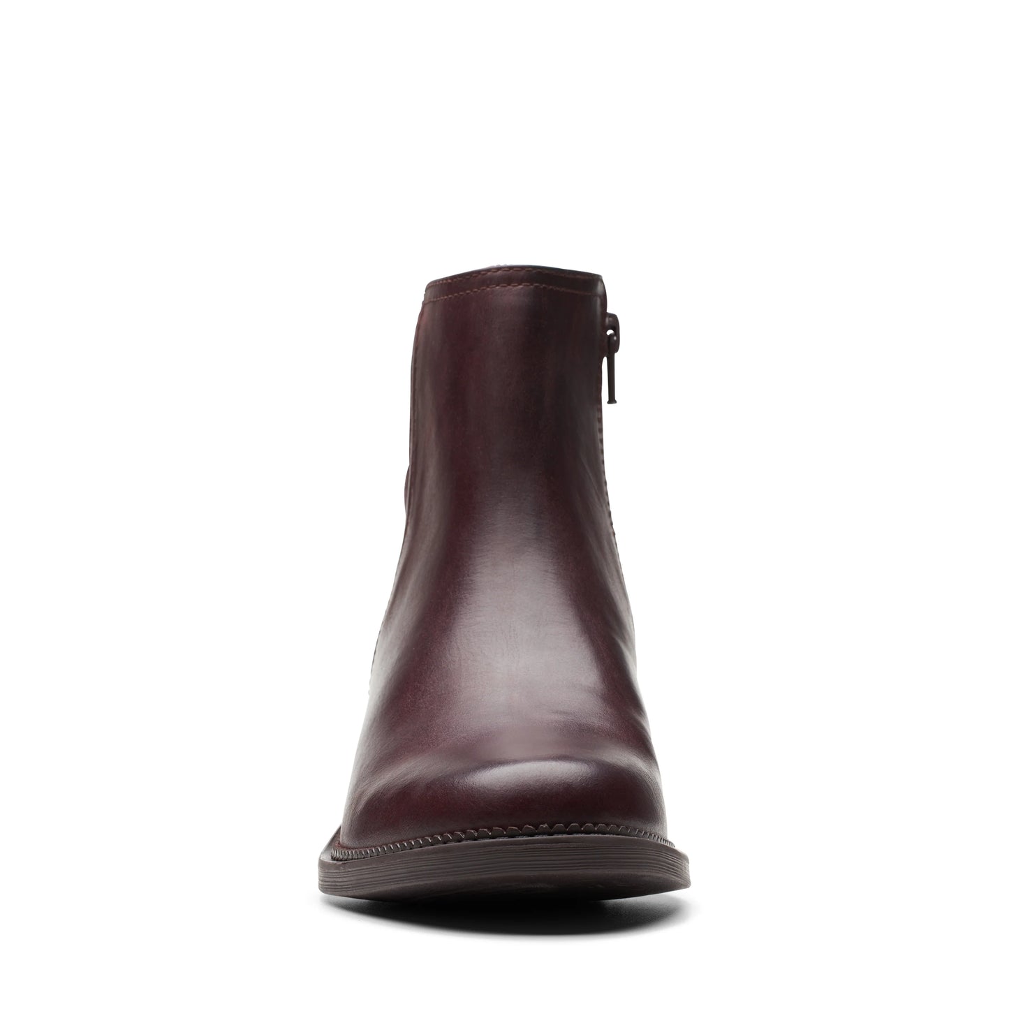 Botines De La Marca Clarks Para Mujer Modelo Maye Palm Bordeaux Leather En Color Rojo