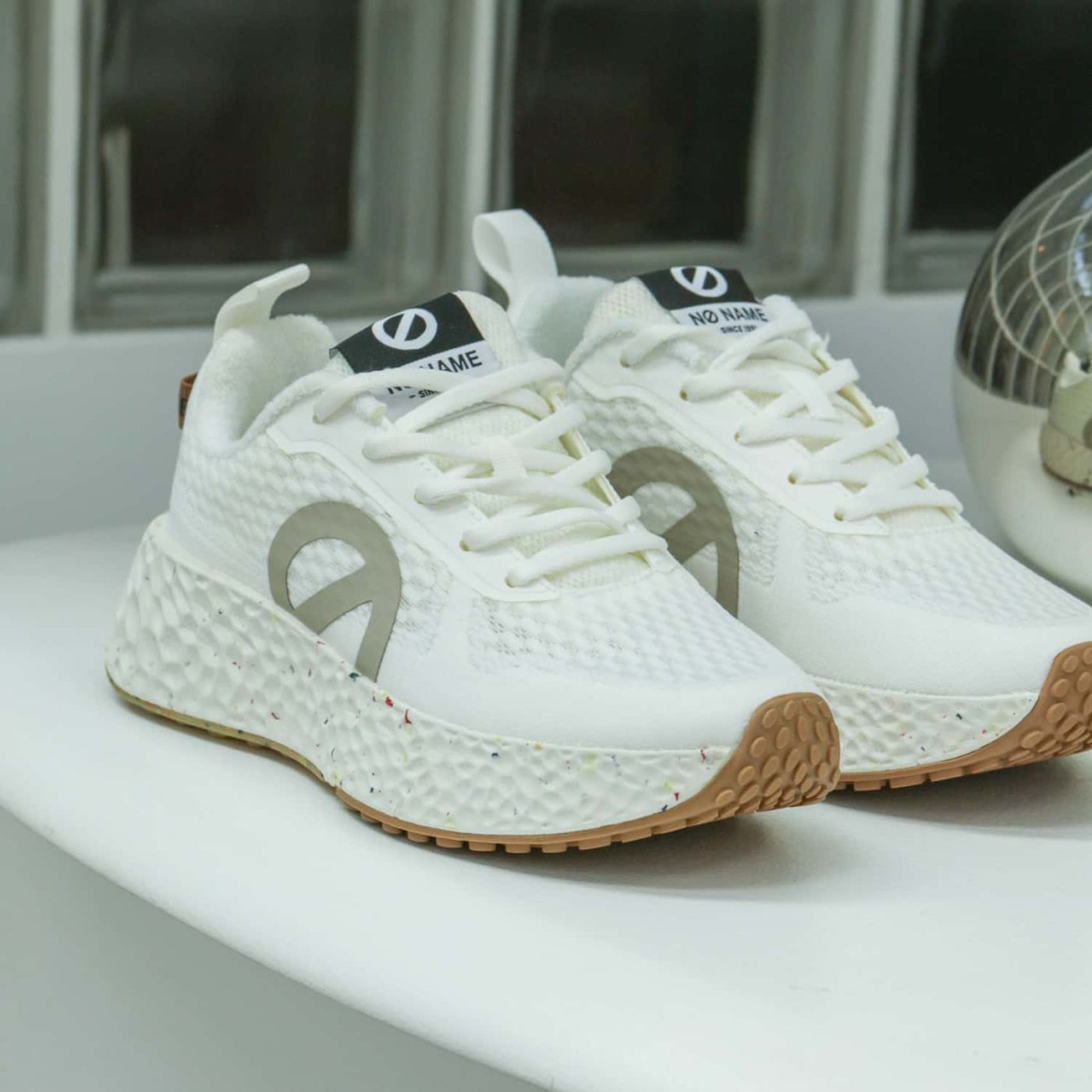 NONAME | BASKETS | FEMME | CARTER FLY W MESH RECYCLÉ BLANC/GREGE