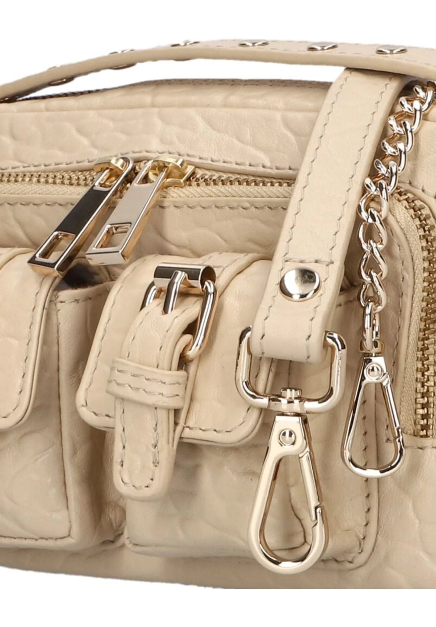 NUNOO | BOLSO MUJER | HELENA BUCkLE NEW ZEELAND SAND GOLD | BEIGE
