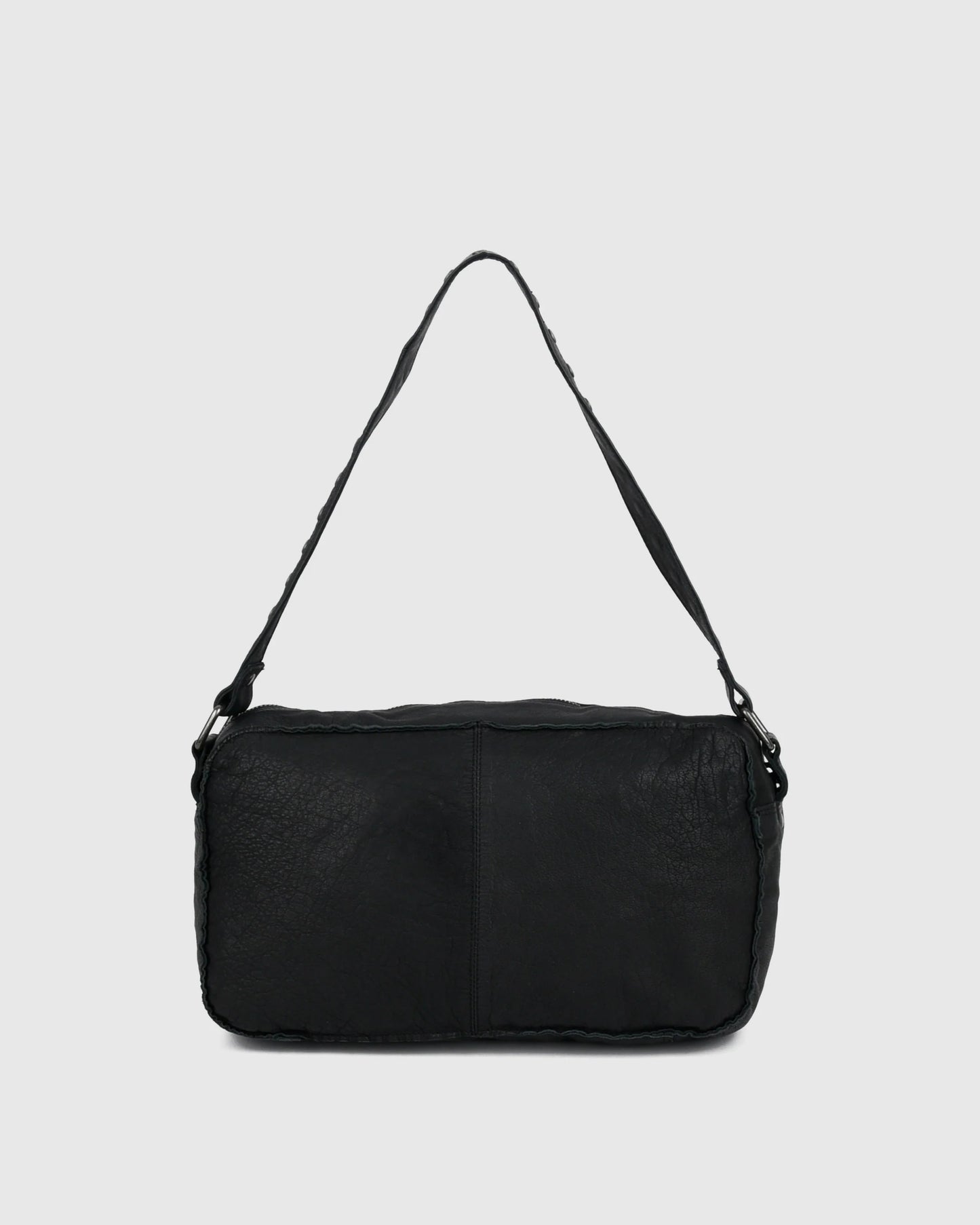 NUNOO | BOLSOS | MUJER | ALIMAKKA WASHED BLACK W. ANTIQUE SILVER BLACK | NEGRO