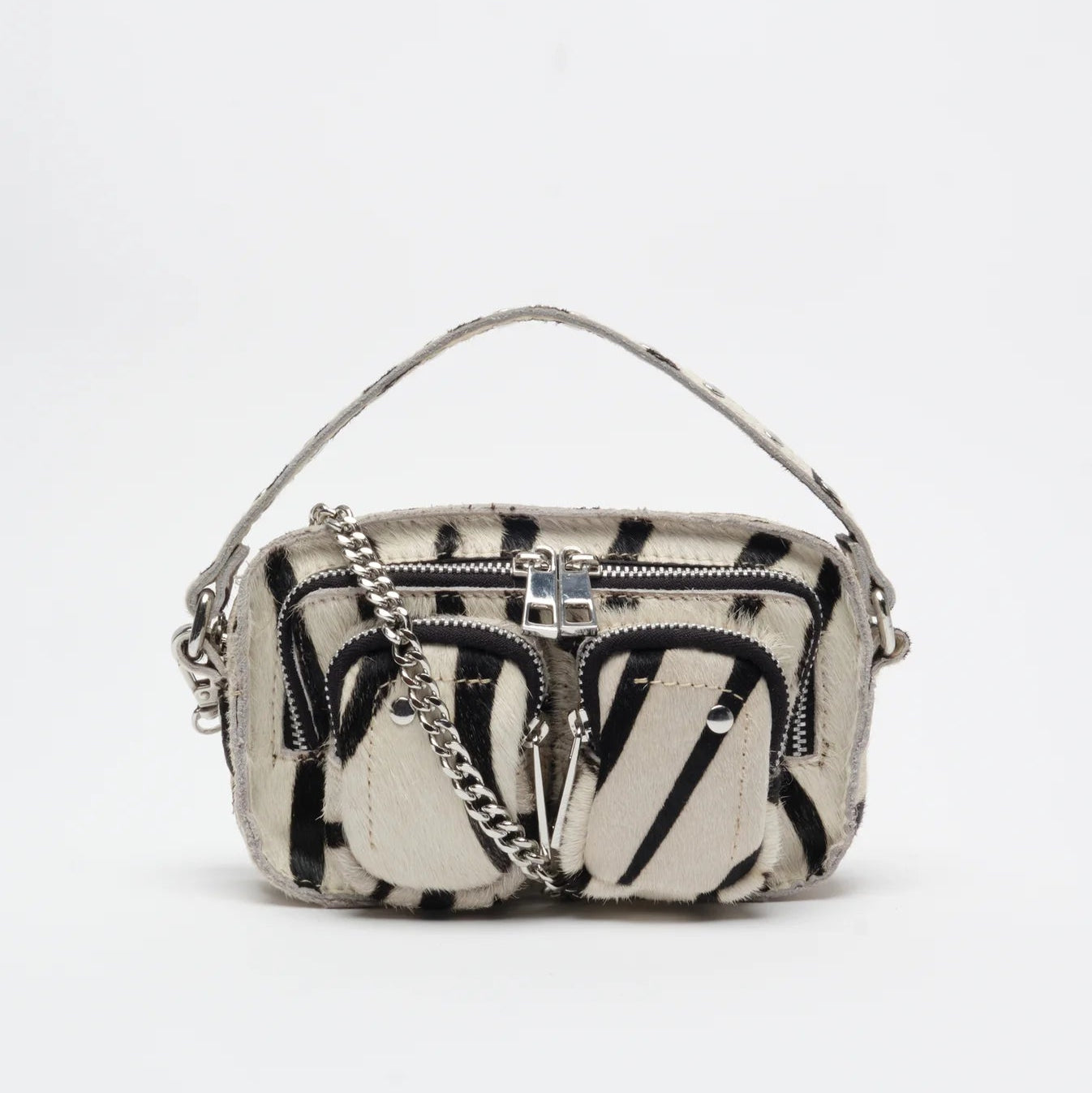 NUNOO | Borsa da donna | Helena Brown Stripes Deluxe
