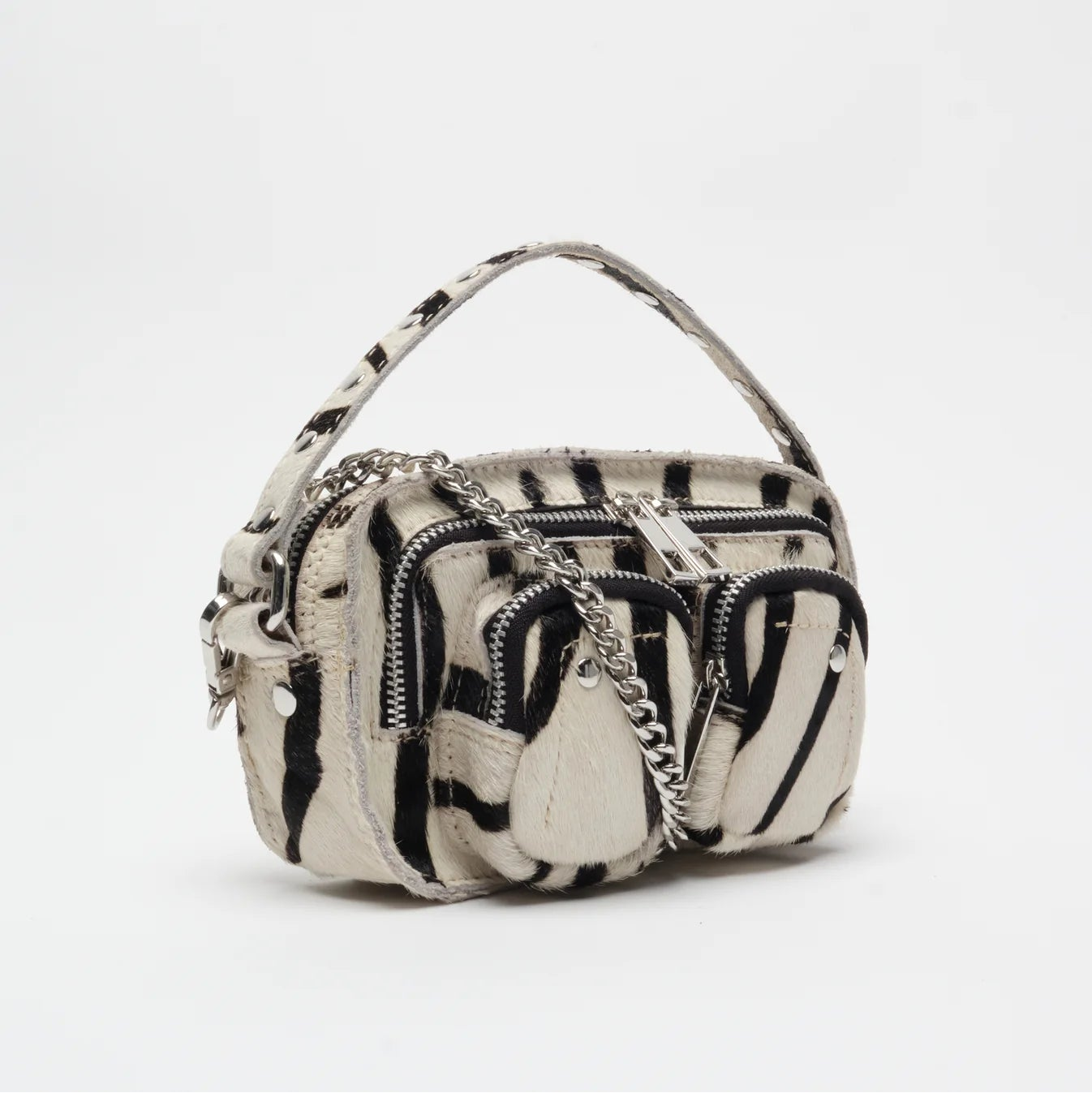 NUNOO | Borsa da donna | Helena Brown Stripes Deluxe