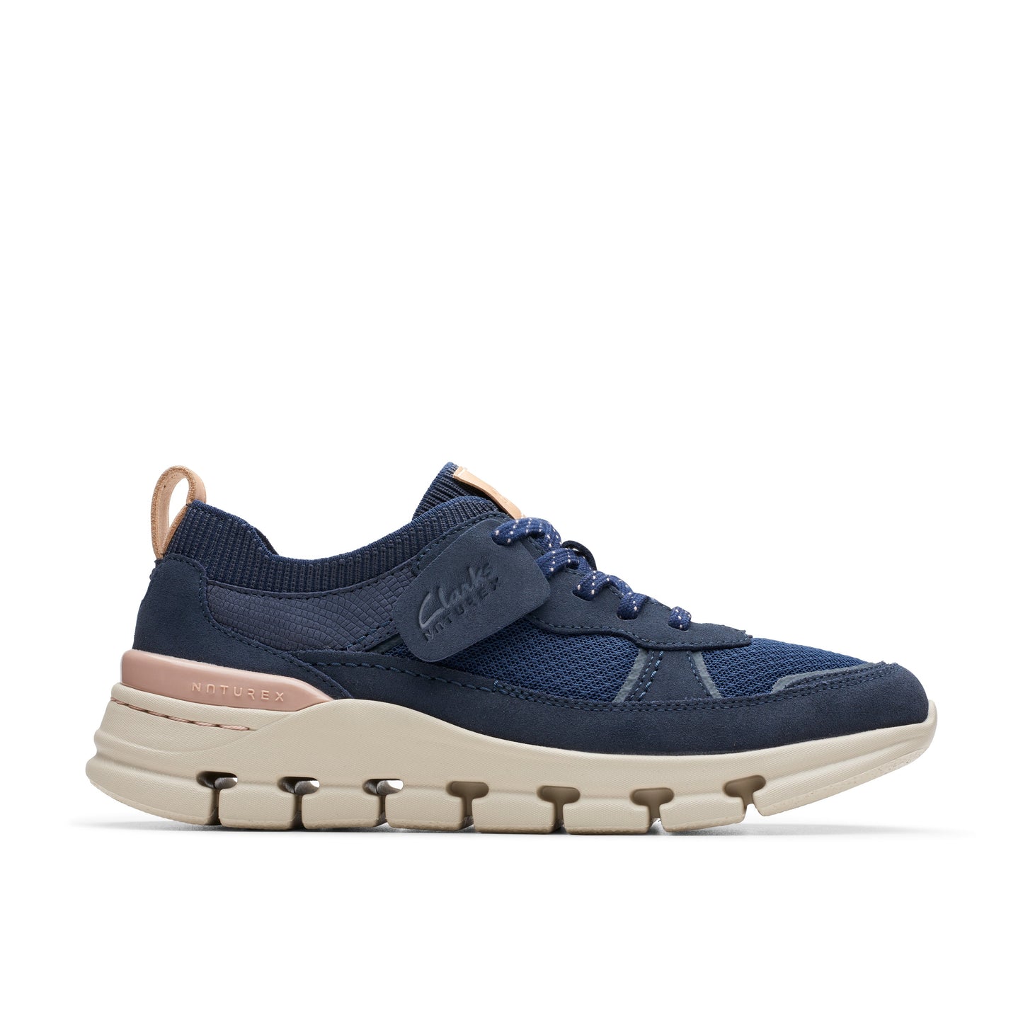 Sneakers De La Marca Clarks Para Mujer Modelo Nature X Cove Navy Combination En Color Azul