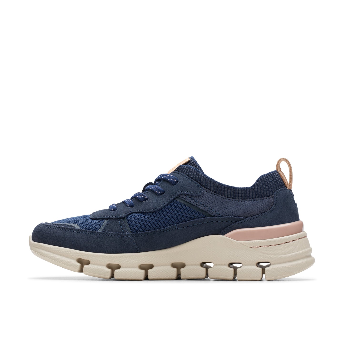 Sneakers De La Marca Clarks Para Mujer Modelo Nature X Cove Navy Combination En Color Azul