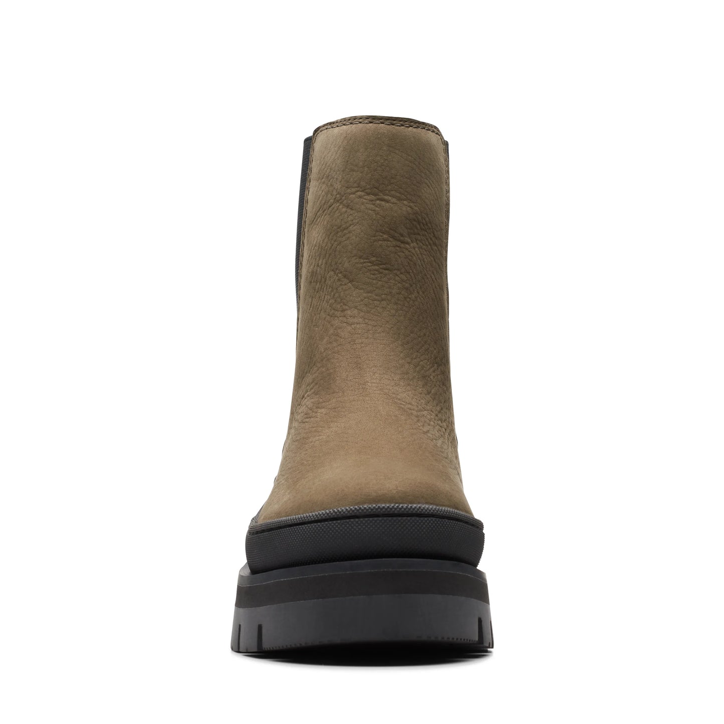 Botas Chelsea De La Marca Clarks Para Mujer Modelo Orianna2 Top Dark Olive Nubuck En Color Verdeh