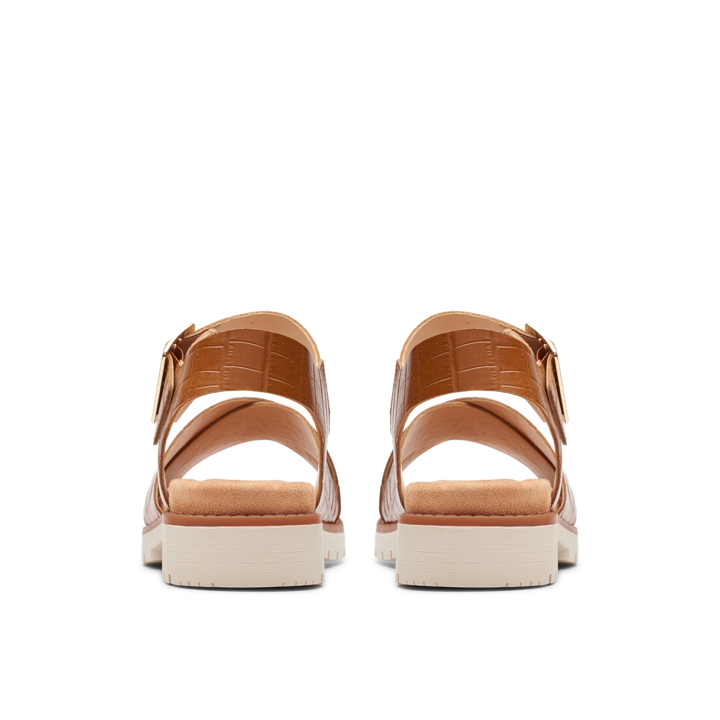 Sandalias Casual De La Marca Clarks Para Mujer Modelo Orinoco Cross Tan Interest En Color Marrón