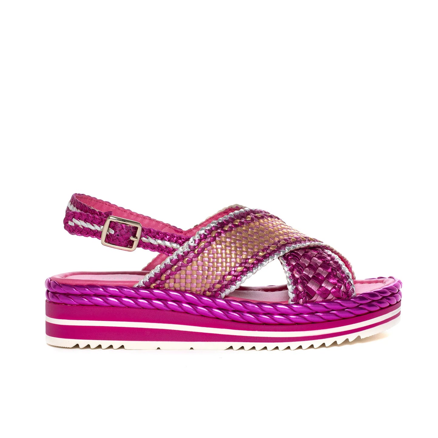 PONS QUINTANA | SANDALIAS MUJER | MILAN RETXA METAL | ROSA
