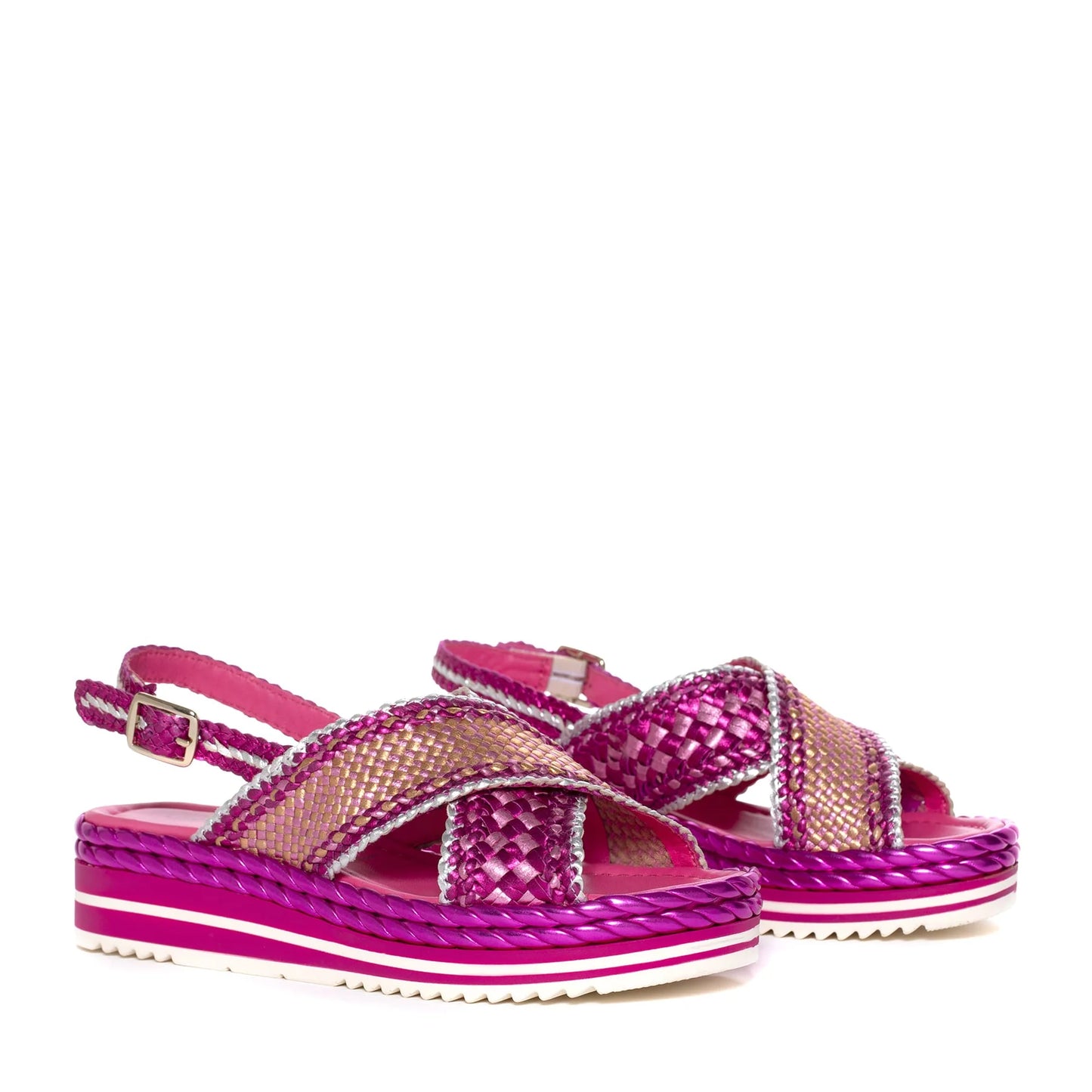 PONS QUINTANA | SANDALIAS MUJER | MILAN RETXA METAL | ROSA