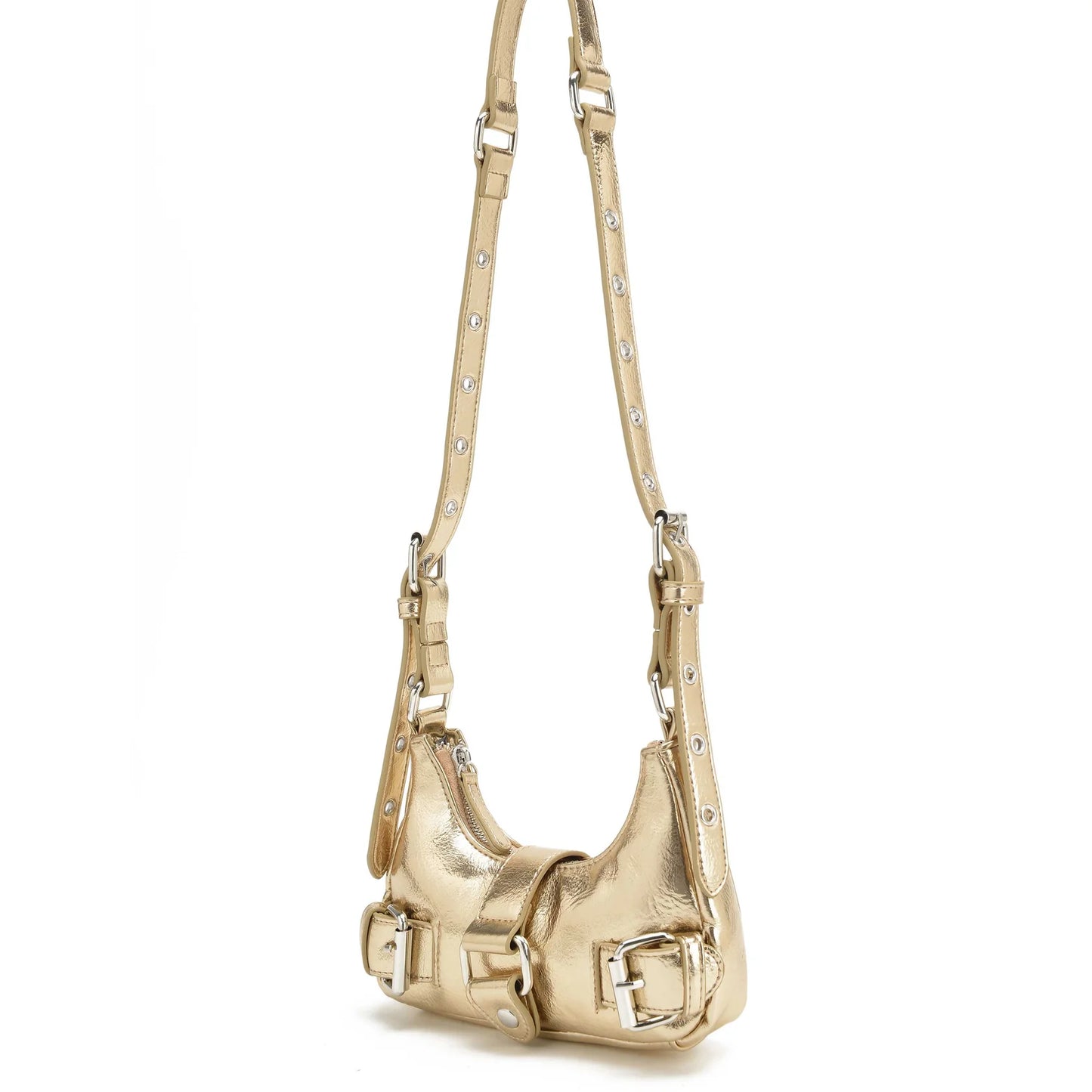 NUNOO | BOLSO MUJER | PALMA RECYCLED COOL LIGHT GOLD | DORADO