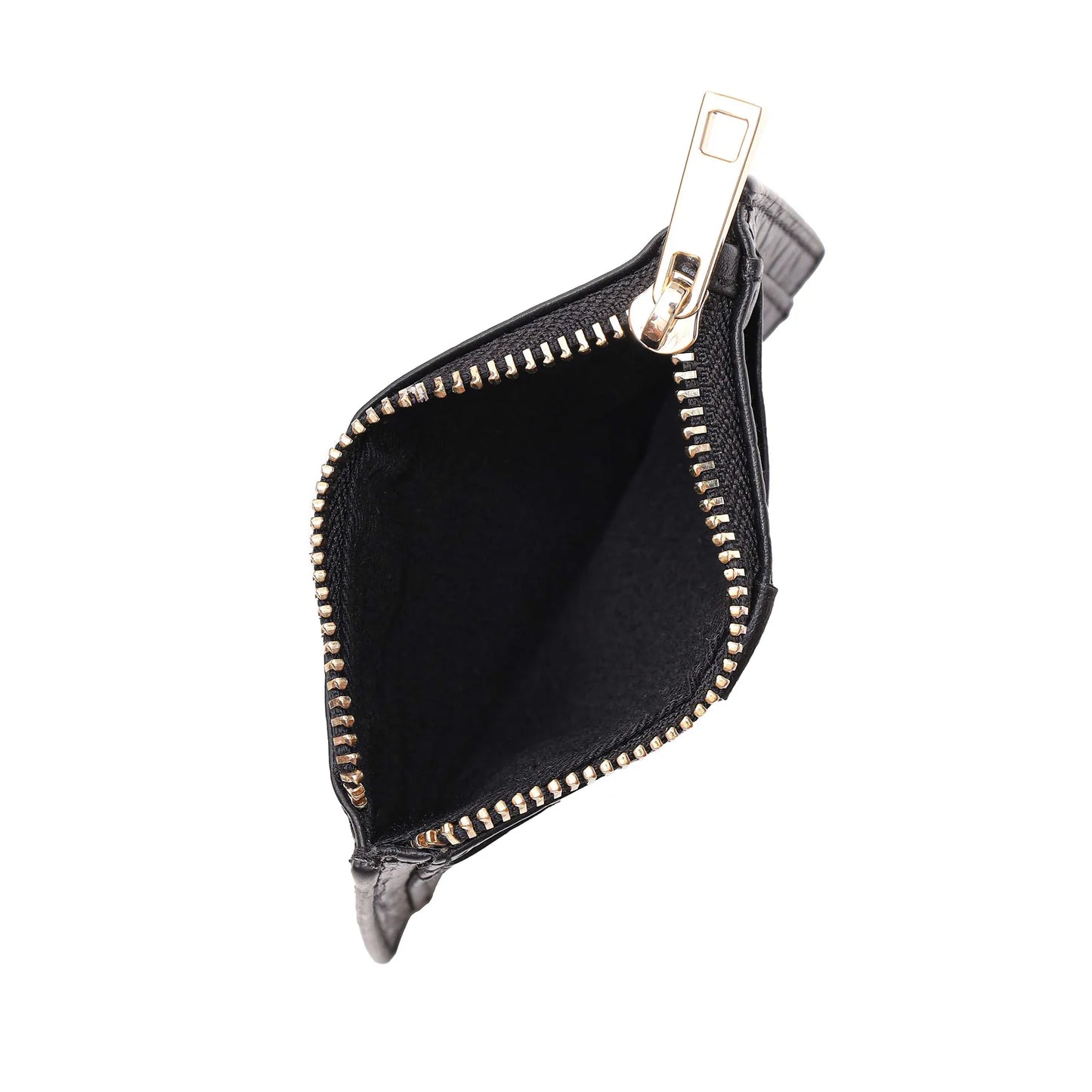 NUNOO | DAMESPORTEMONNEE | PIXIE BUCKLE NEW ZEALAND ZWART MET GOUD | ZWART