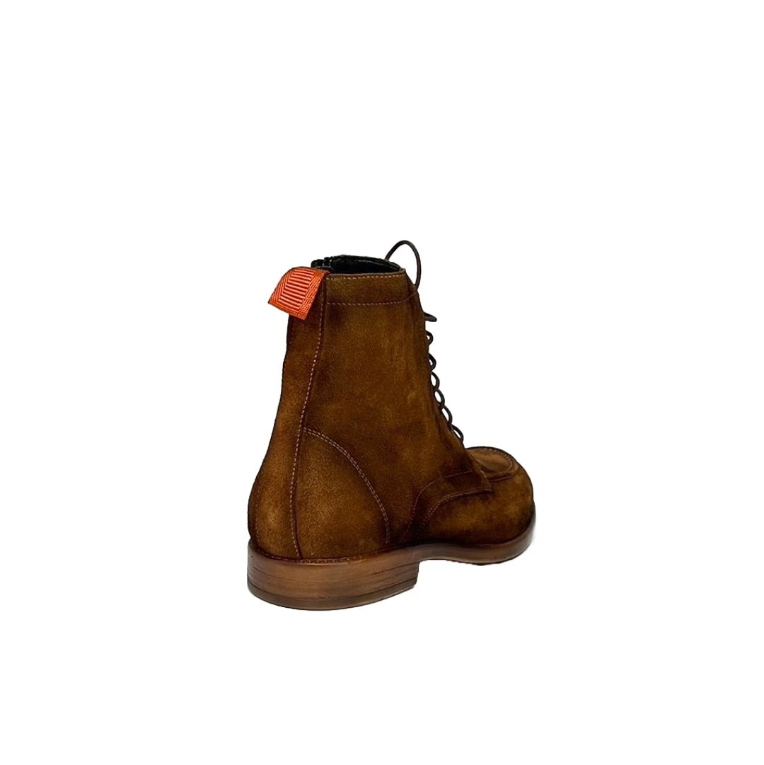 LUIS GONZALO 1966 | BOTTES HOMME | BASKETS EN CUIR VIEILLI | MARRON