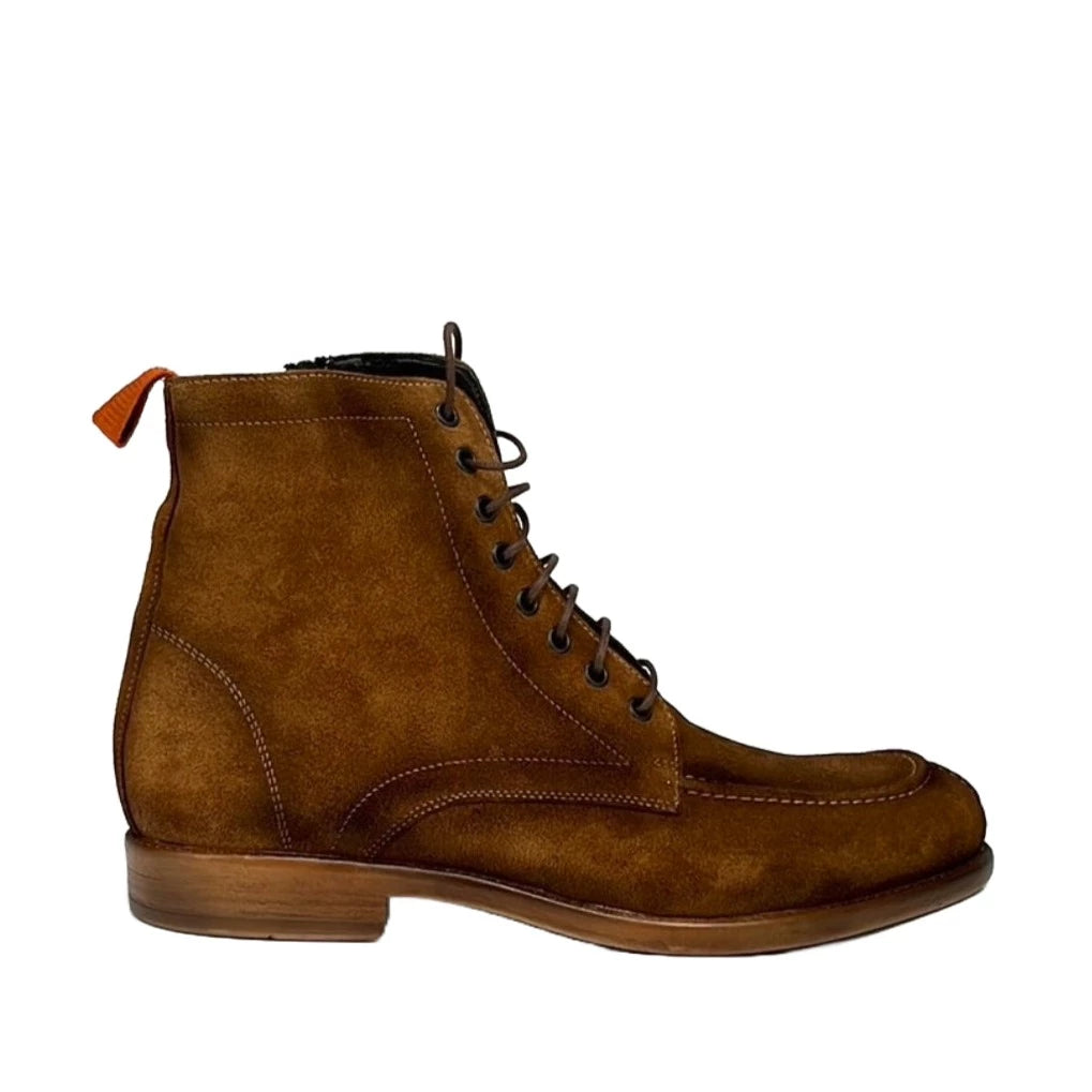 LUIS GONZALO 1966 | BOTTES HOMME | BASKETS EN CUIR VIEILLI | MARRON
